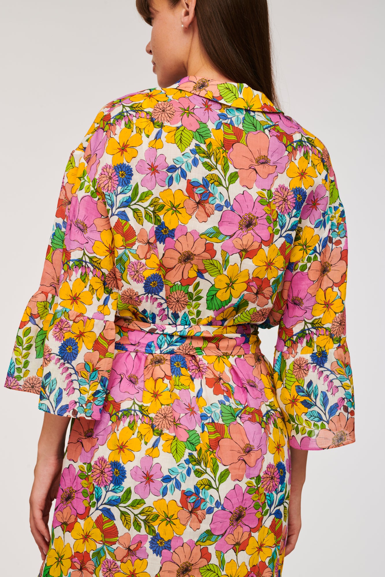 Floral print midi dress