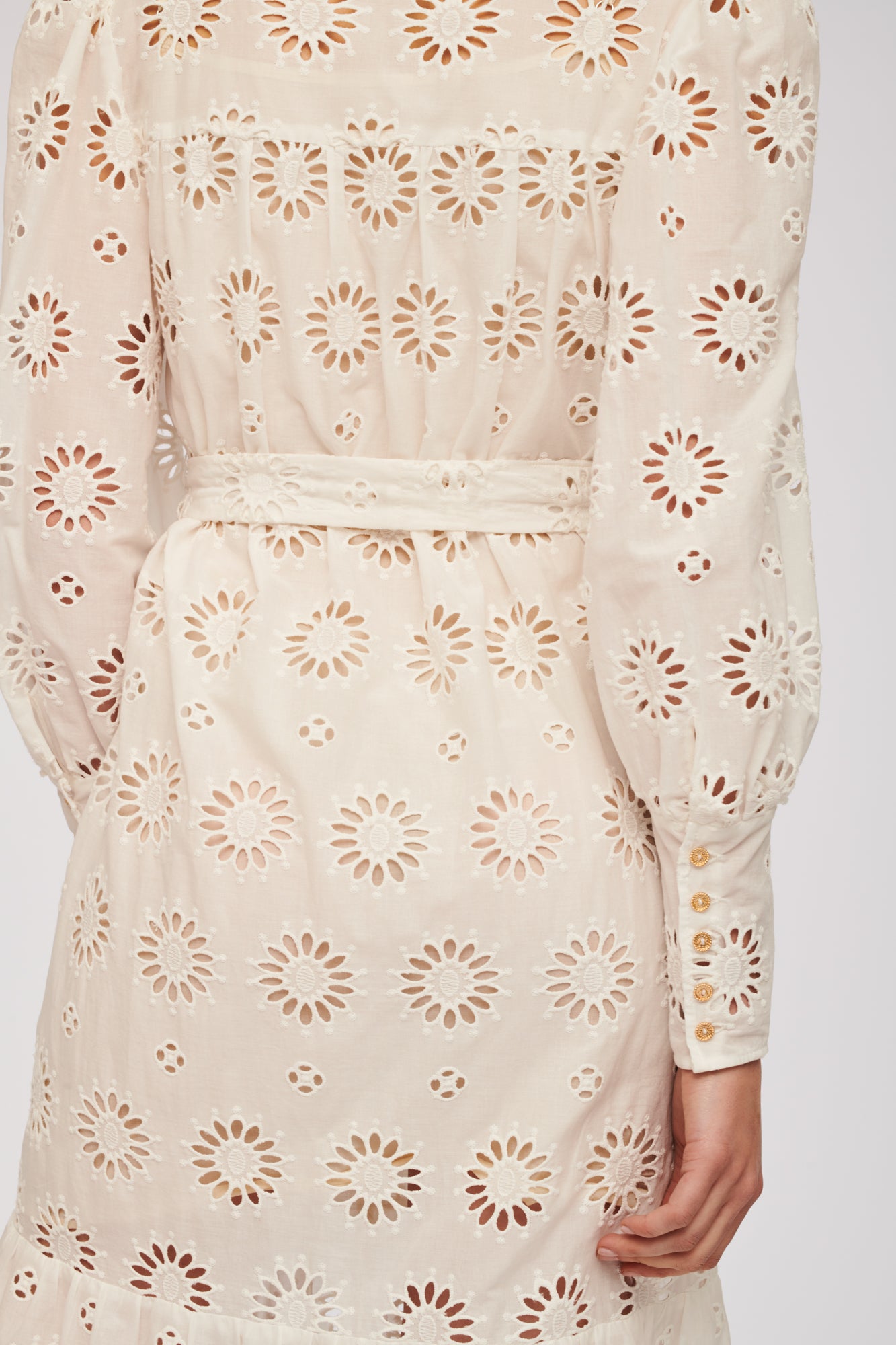 Long broderie anglaise dress