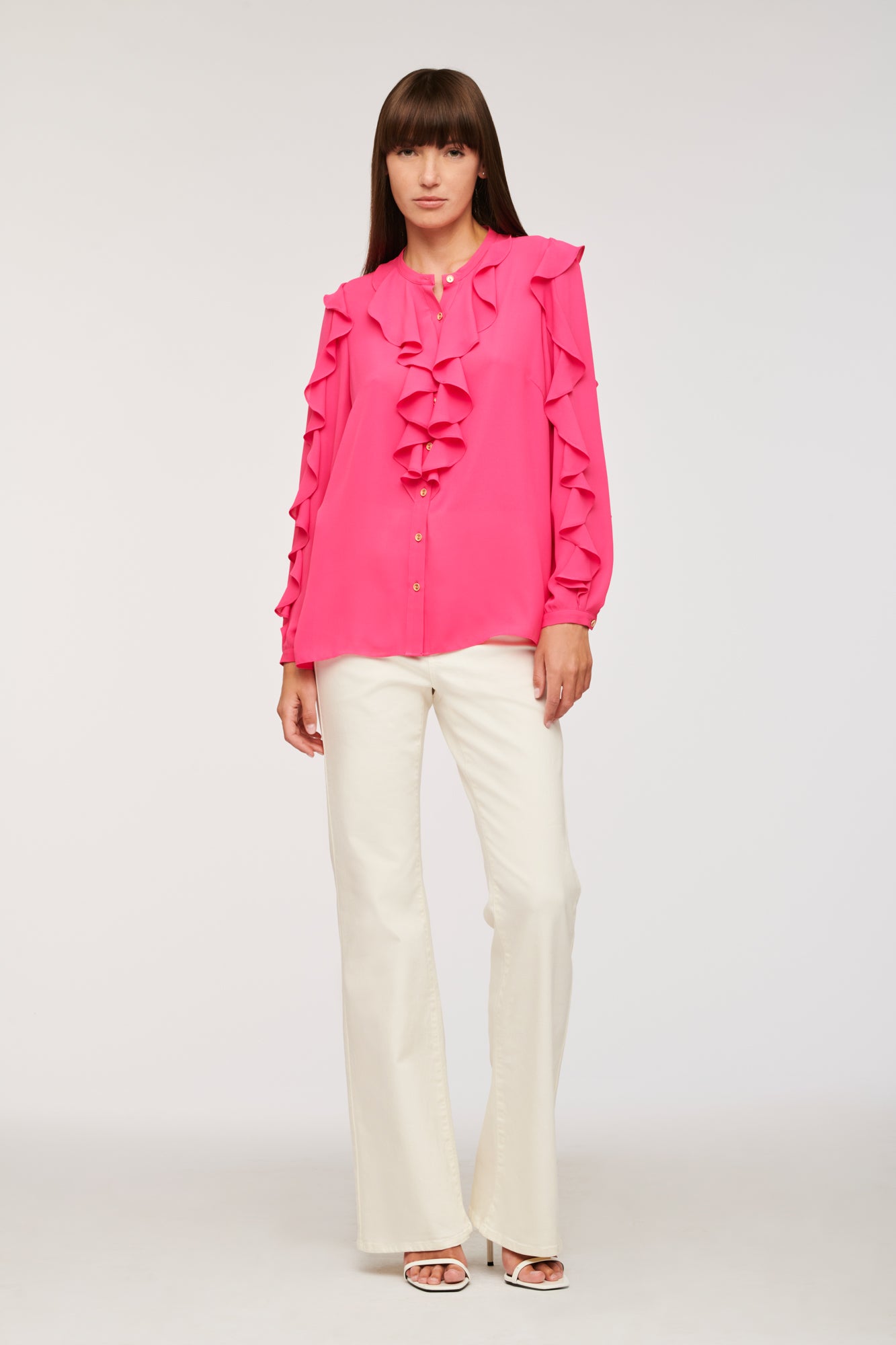 Blouse fluide volantée