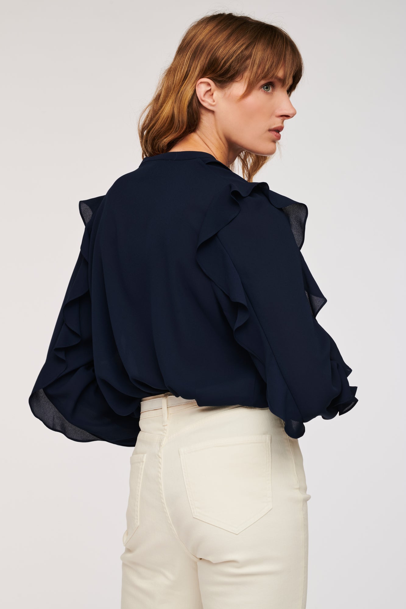 Blouse fluide volantée