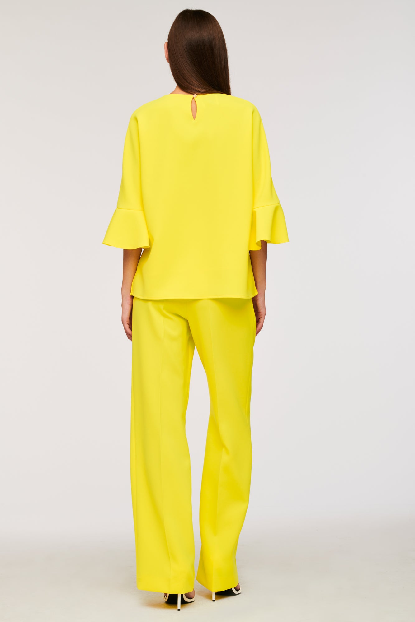 Ruffled cocktail top