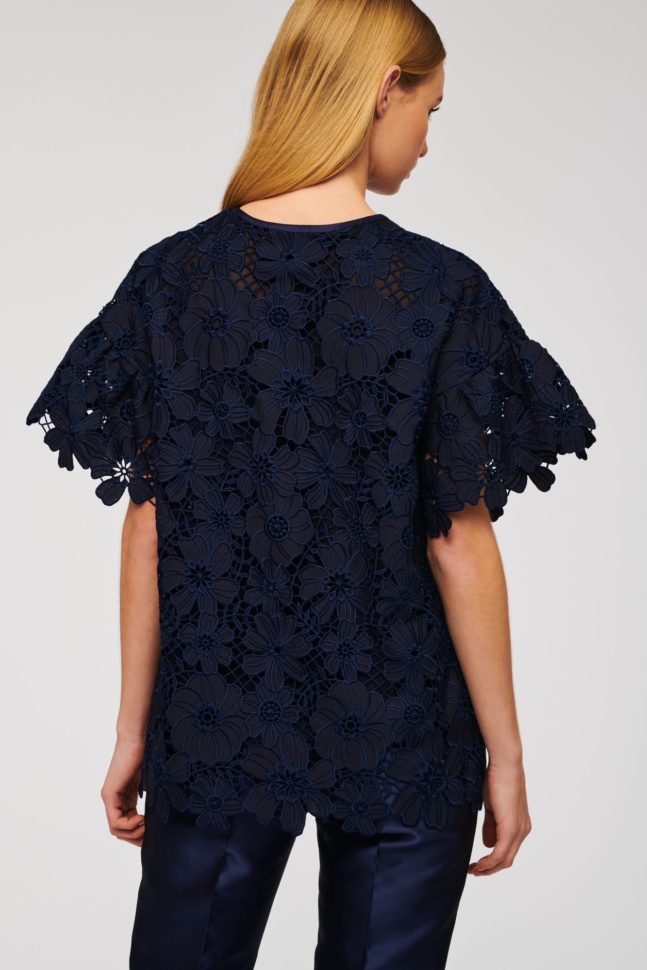 Ruffled lace top