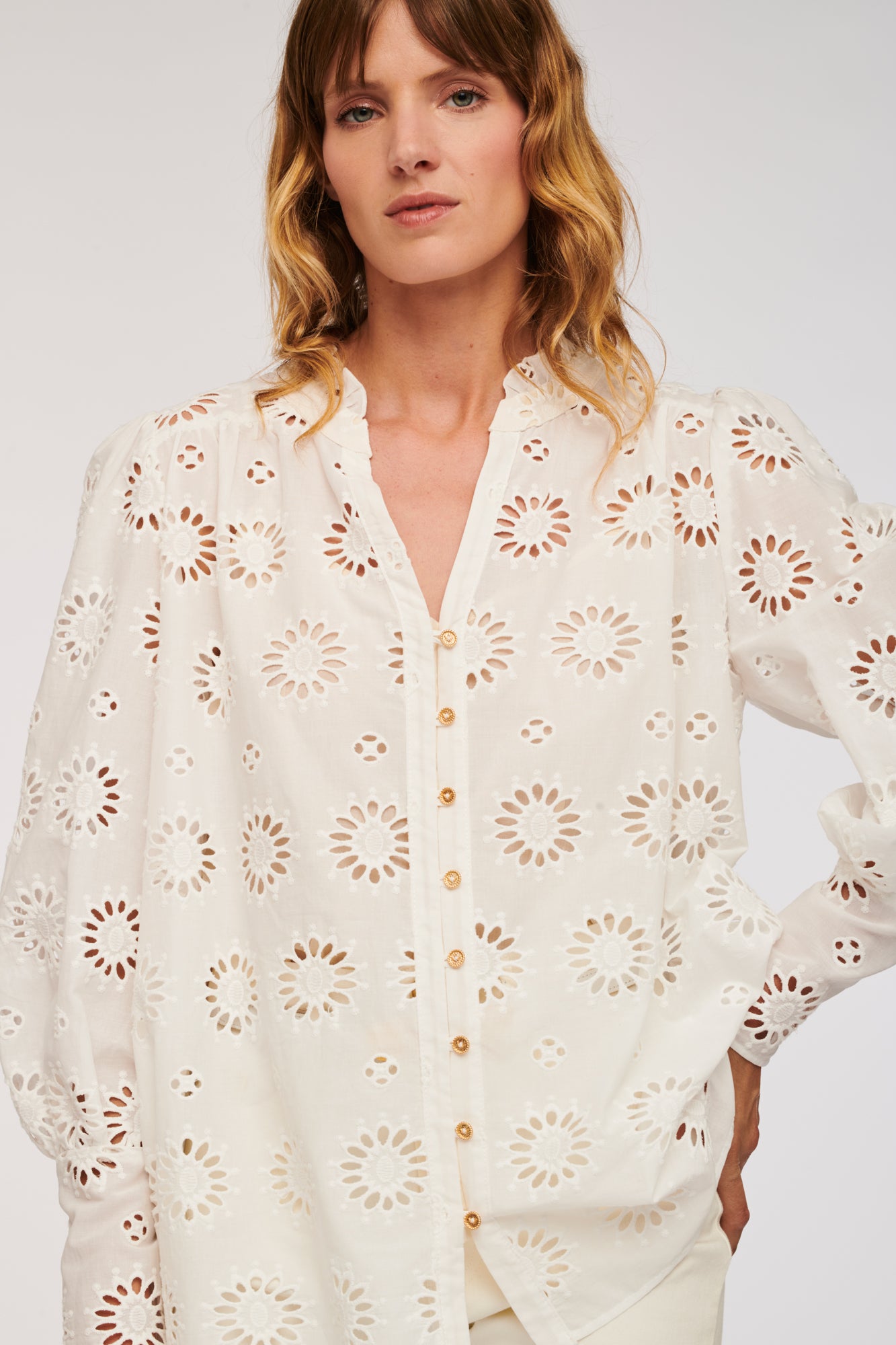 Broderie anglaise blouse
