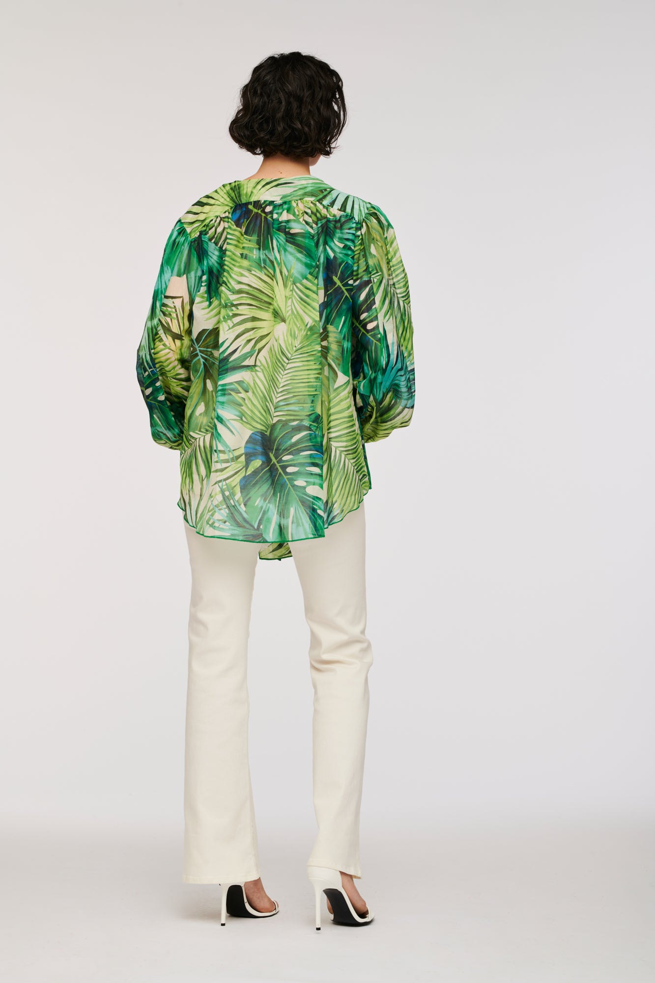Tropical printed blouse 