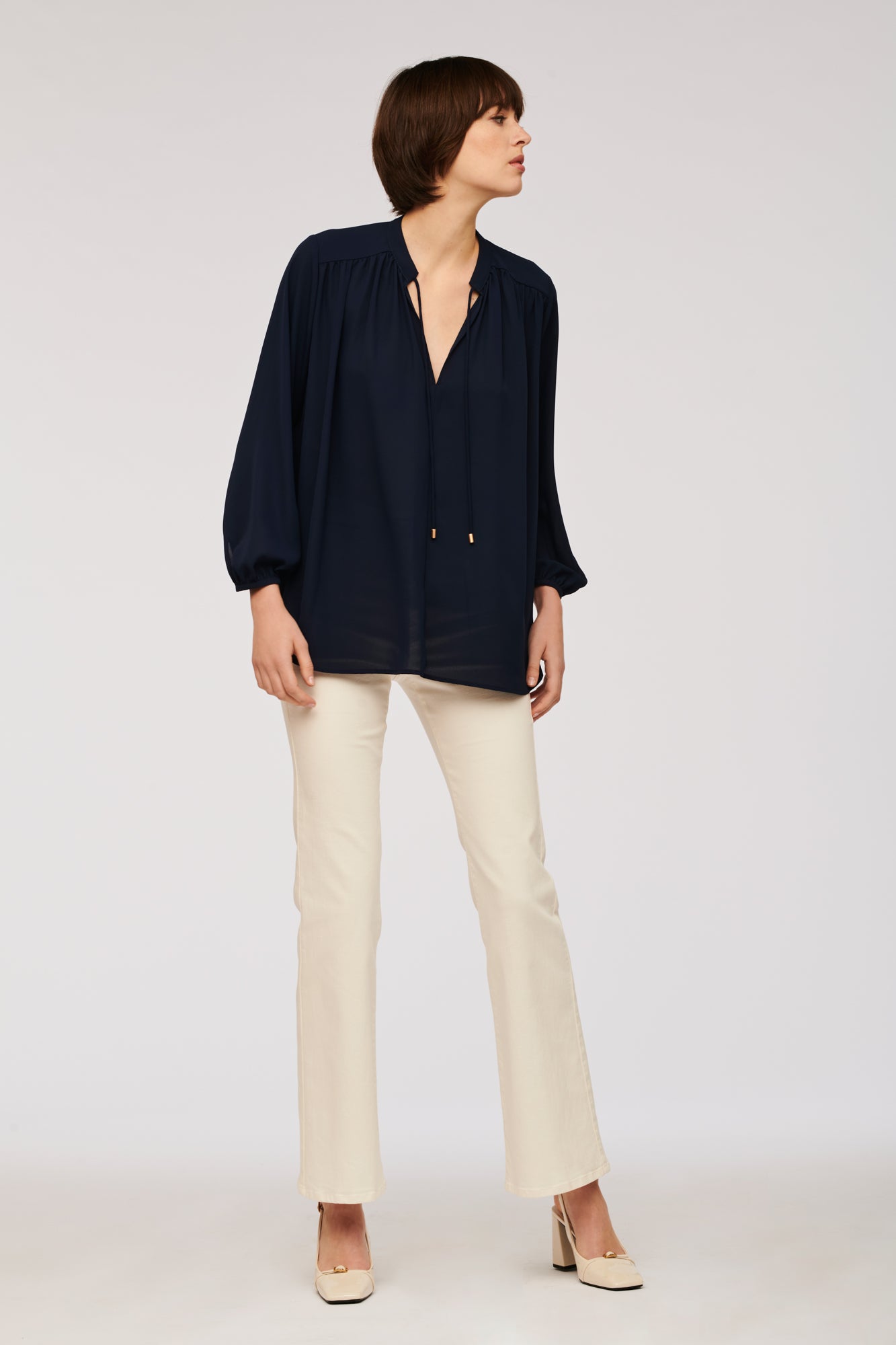 Blouse fluide manches longues