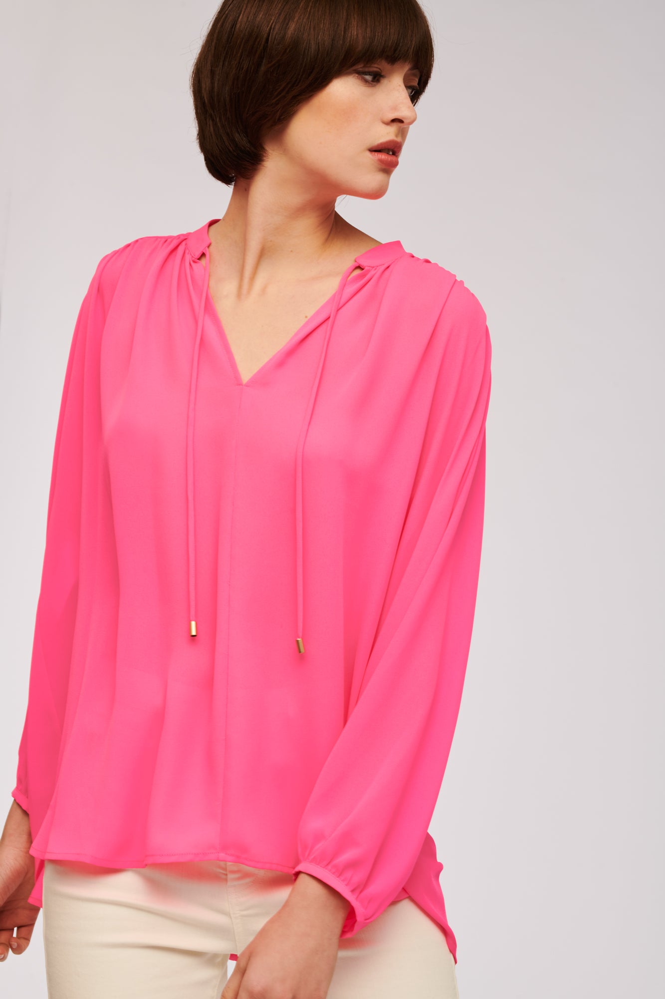 Floaty long-sleeved blouse