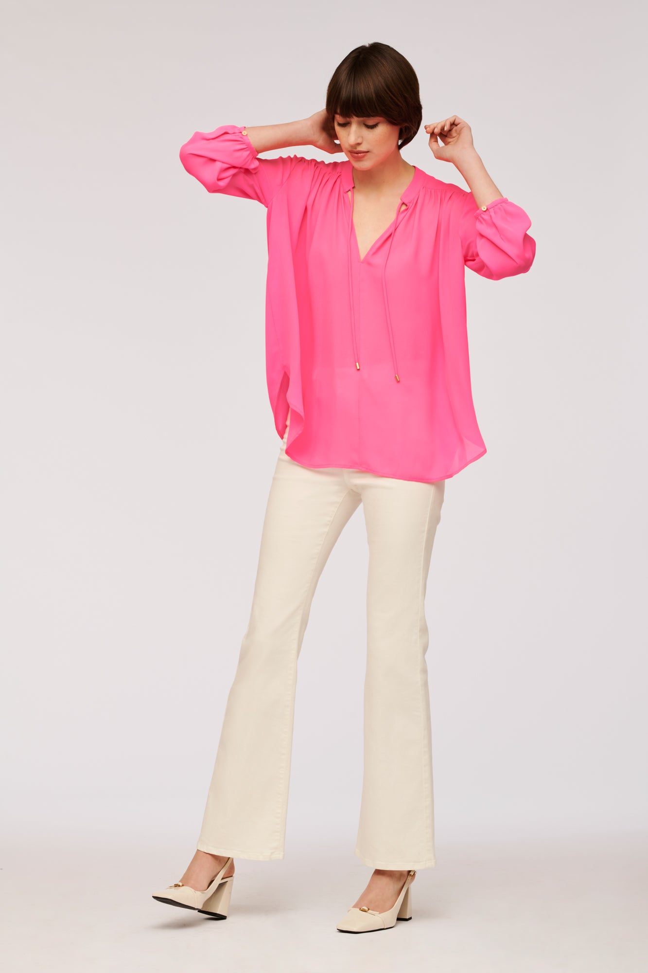 Blouse fluide manches longues