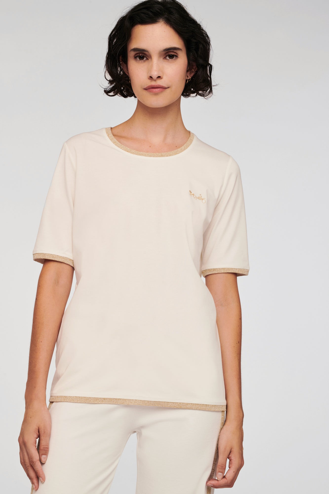 Two-tone logo T-shirt