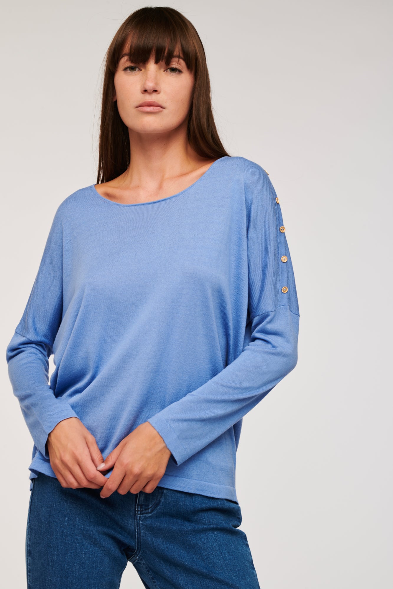 Silk and cashmere boat-neck pullover