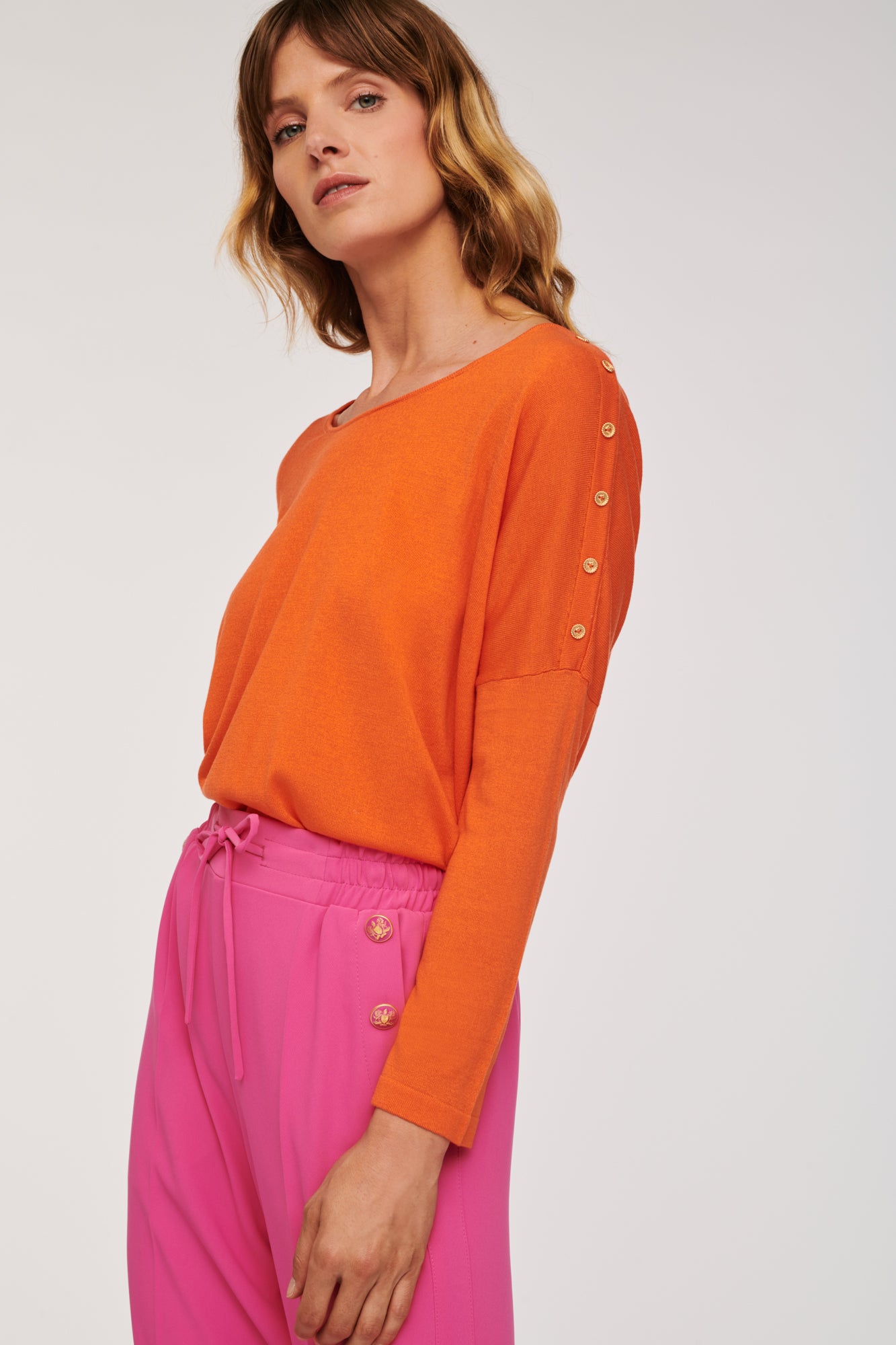 Silk and cashmere boat-neck pullover