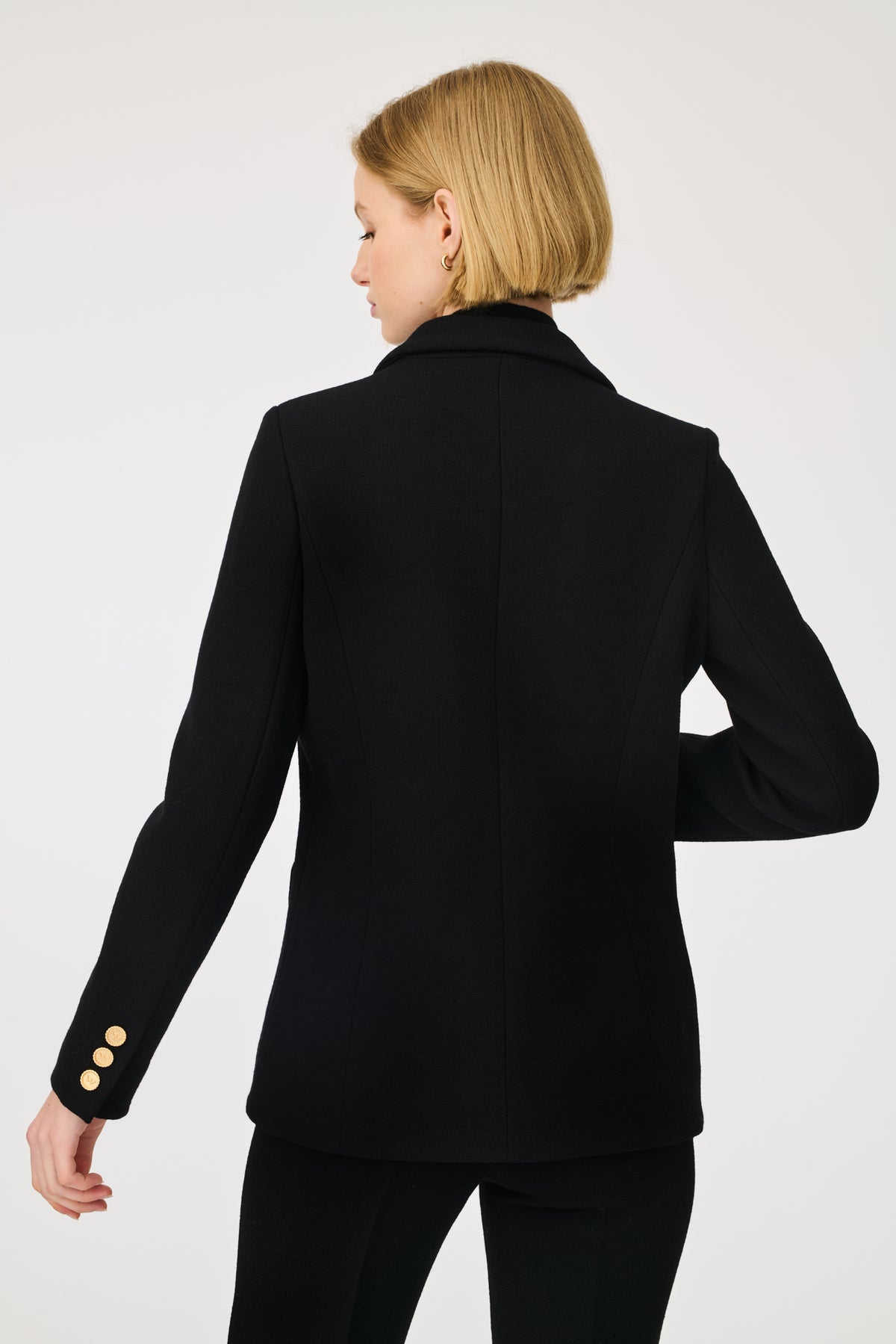Blazer en crêpe de laine