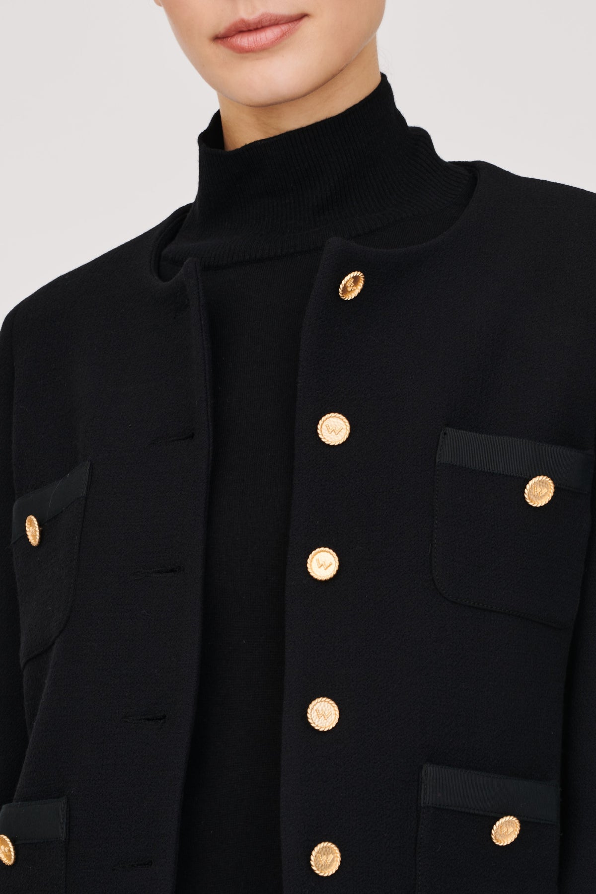 Veste en crêpe de laine