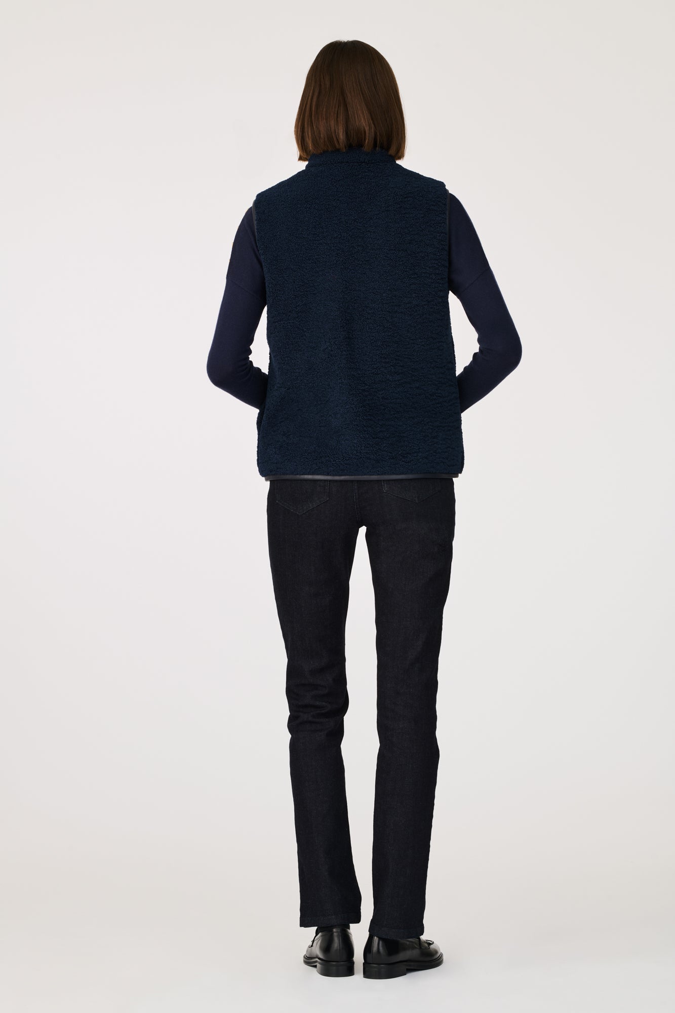 Veste sans manche bi-matière