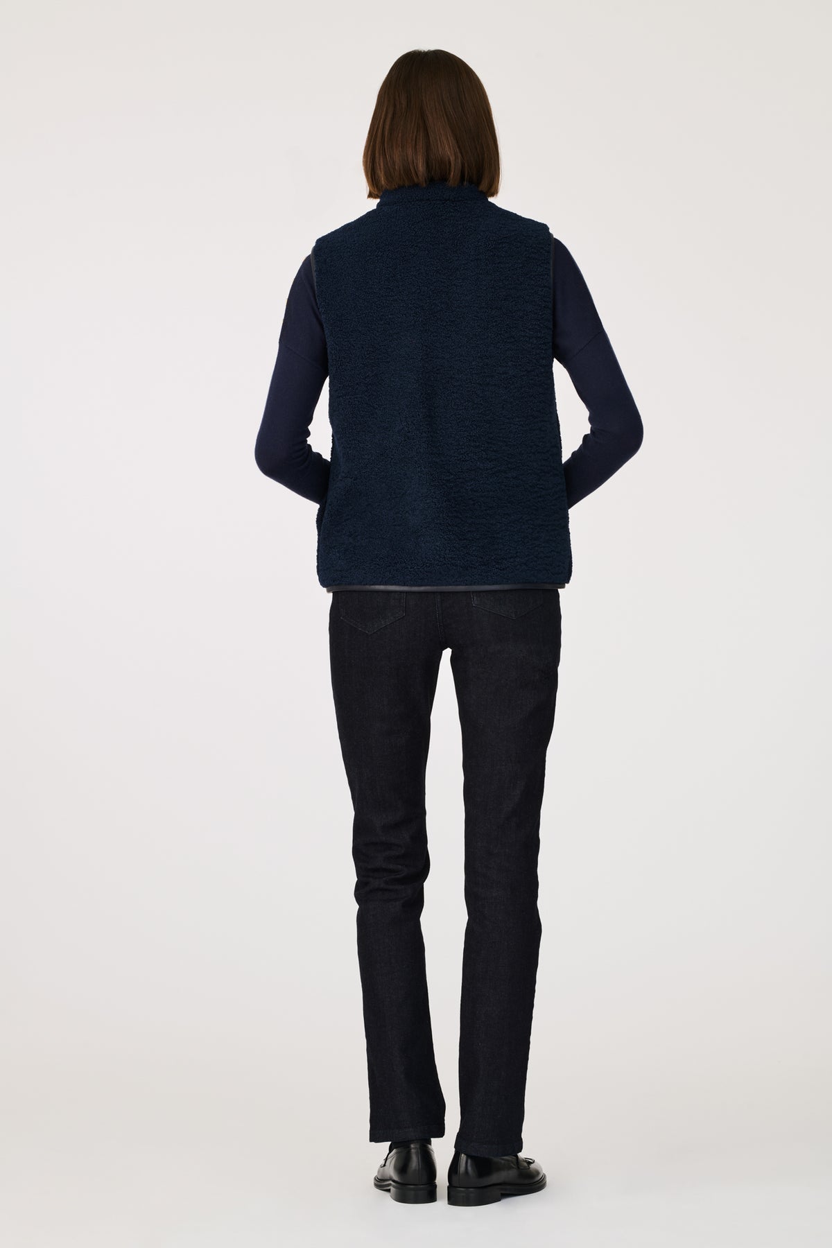 Veste sans manche bi-matière