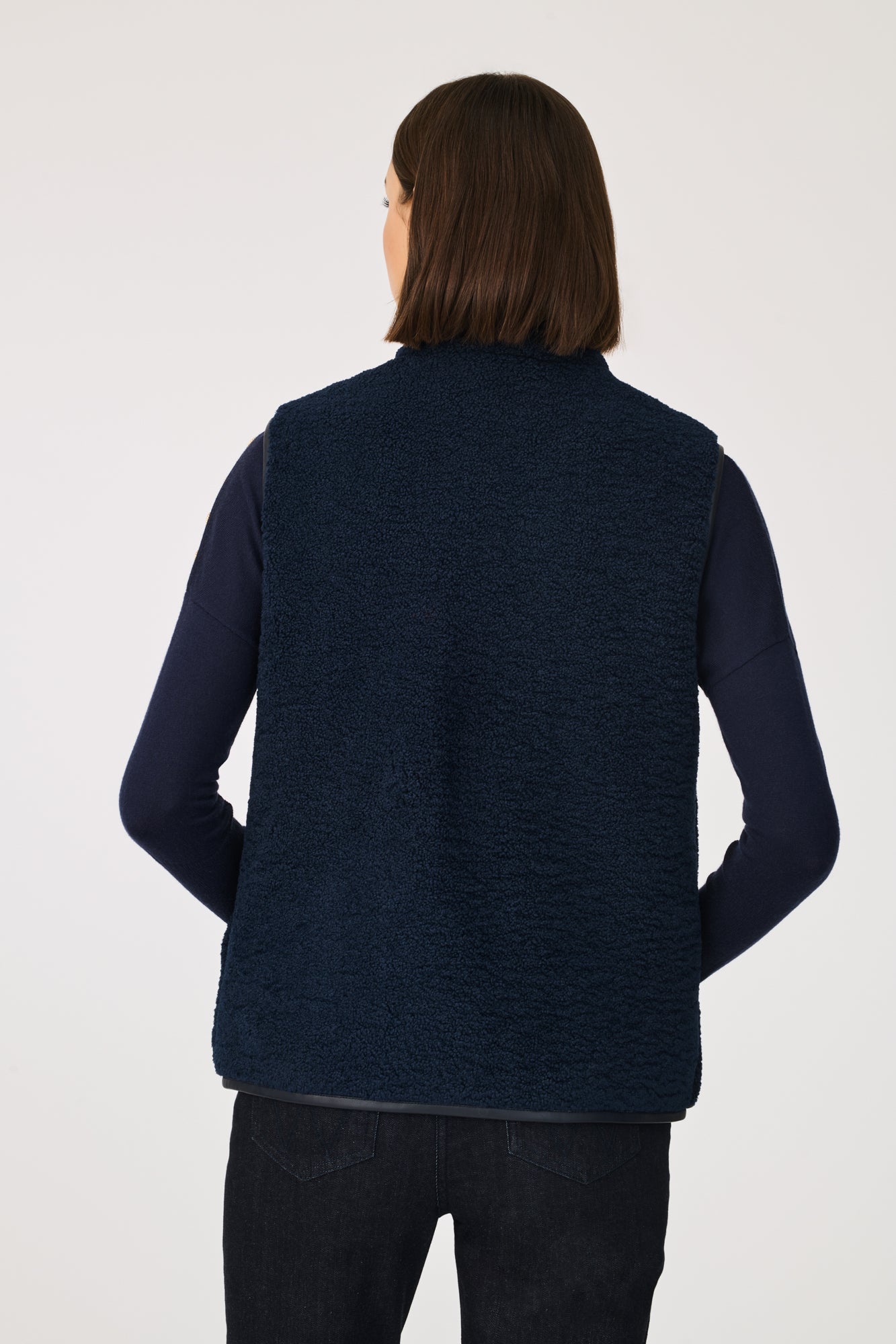 Veste sans manche bi-matière