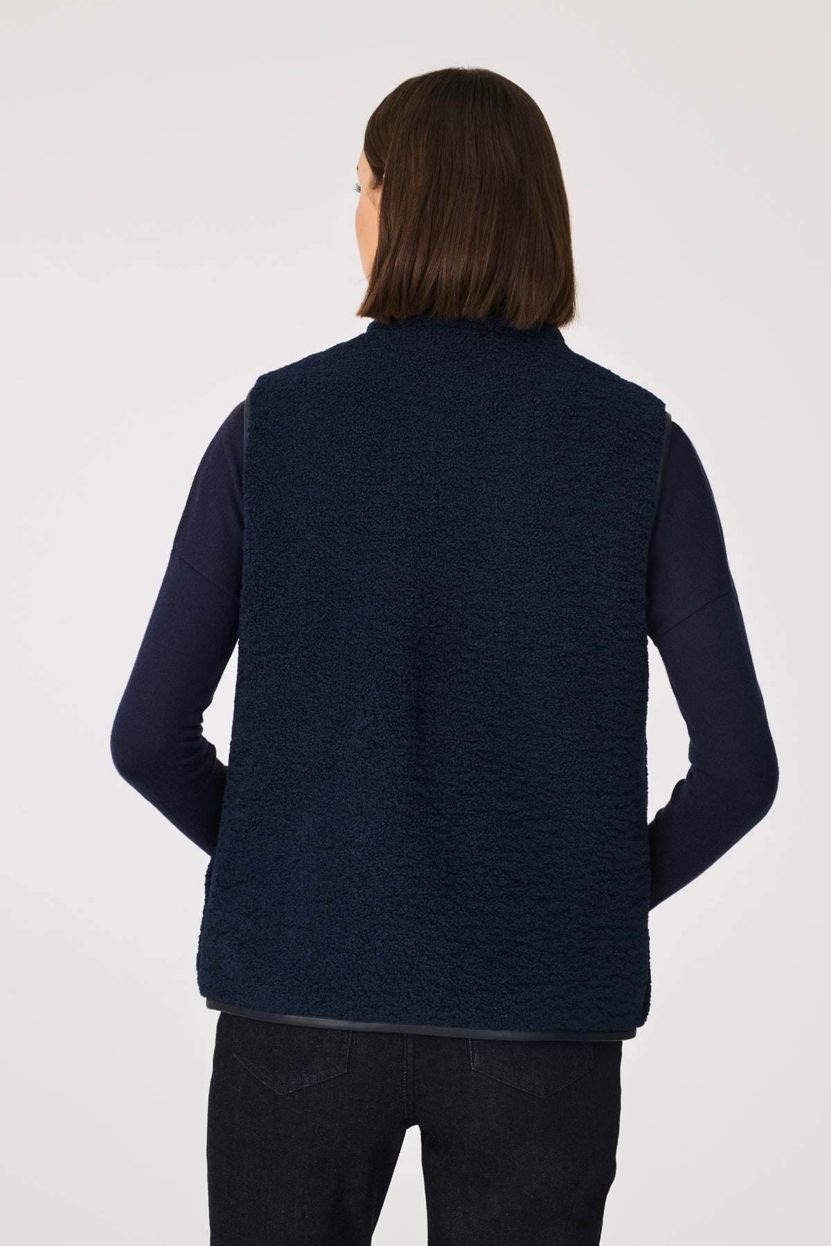 Veste sans manche bi-matière