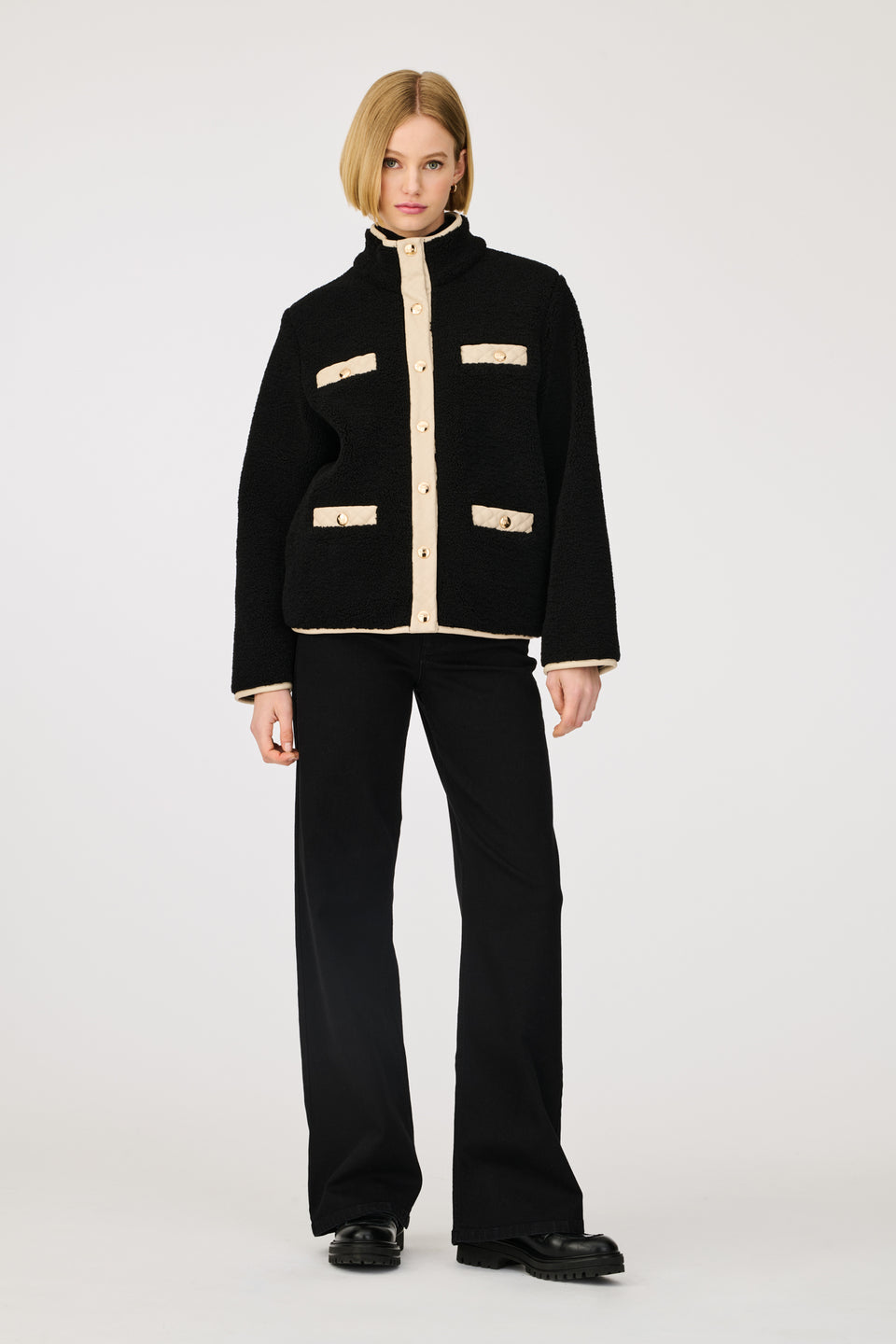 Blouson bi-matière