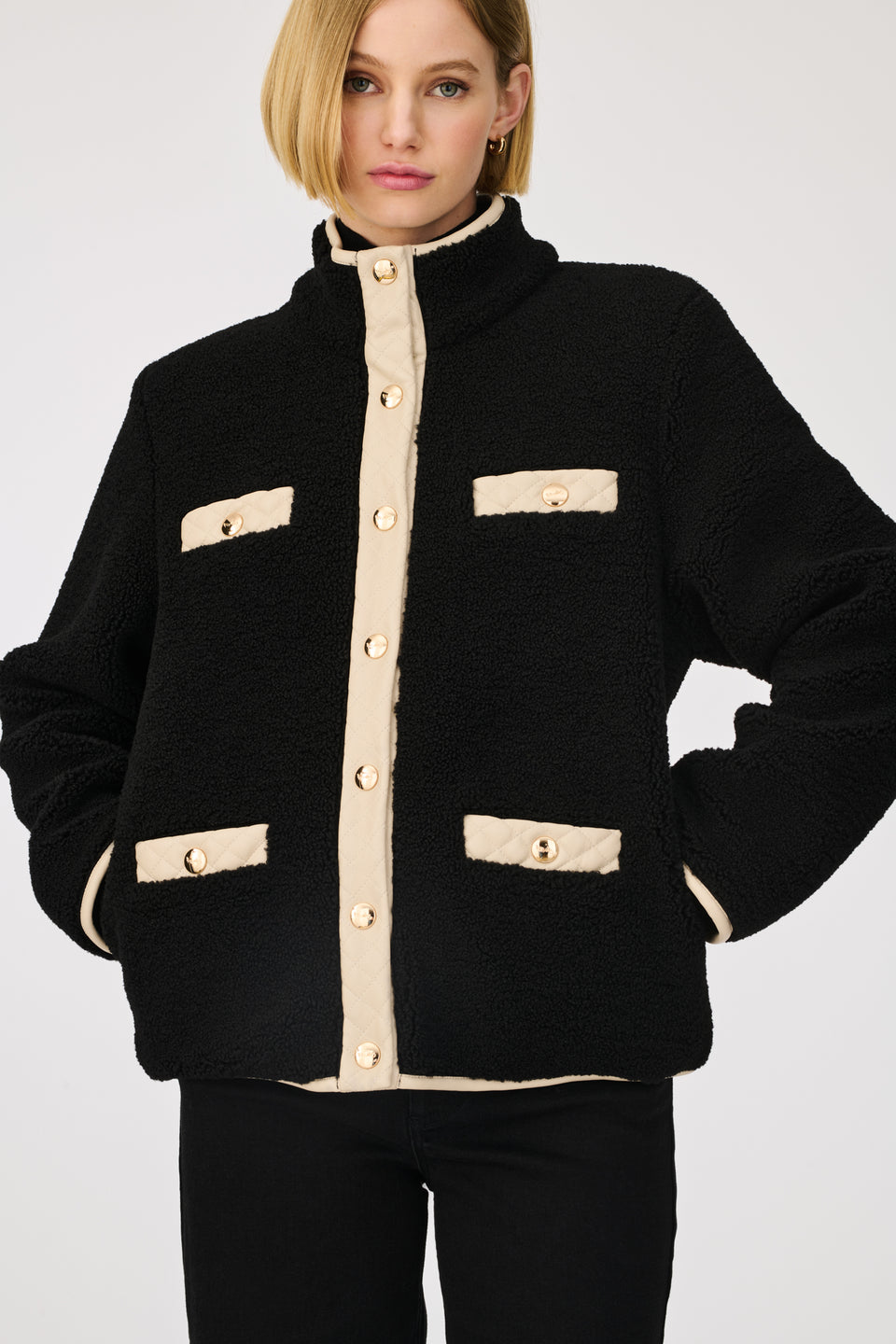 Blouson bi-matière