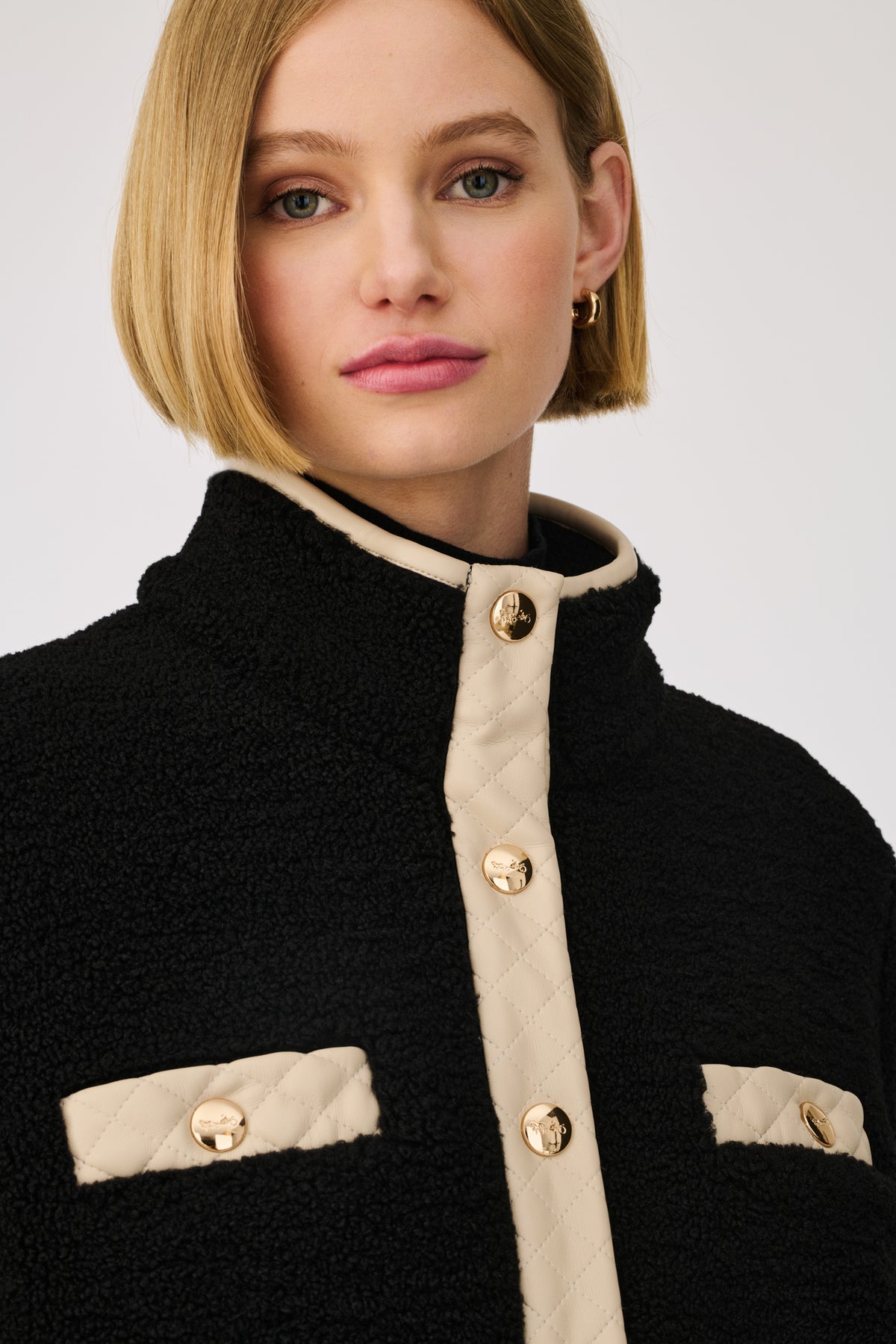Blouson bi-matière