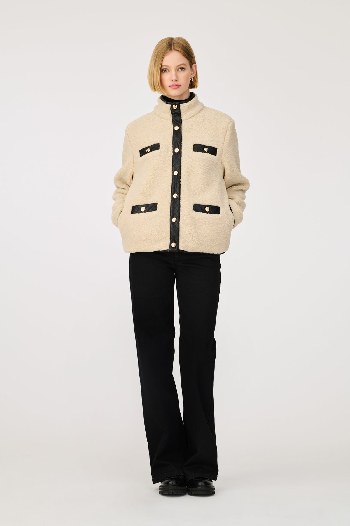 Blouson bi-matière