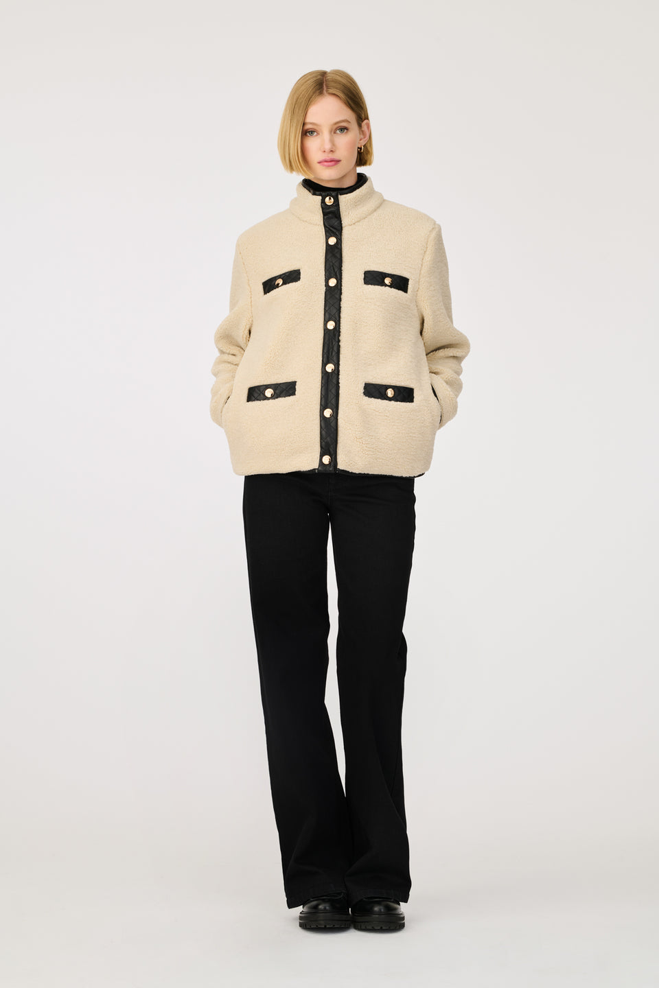 Blouson bi-matière