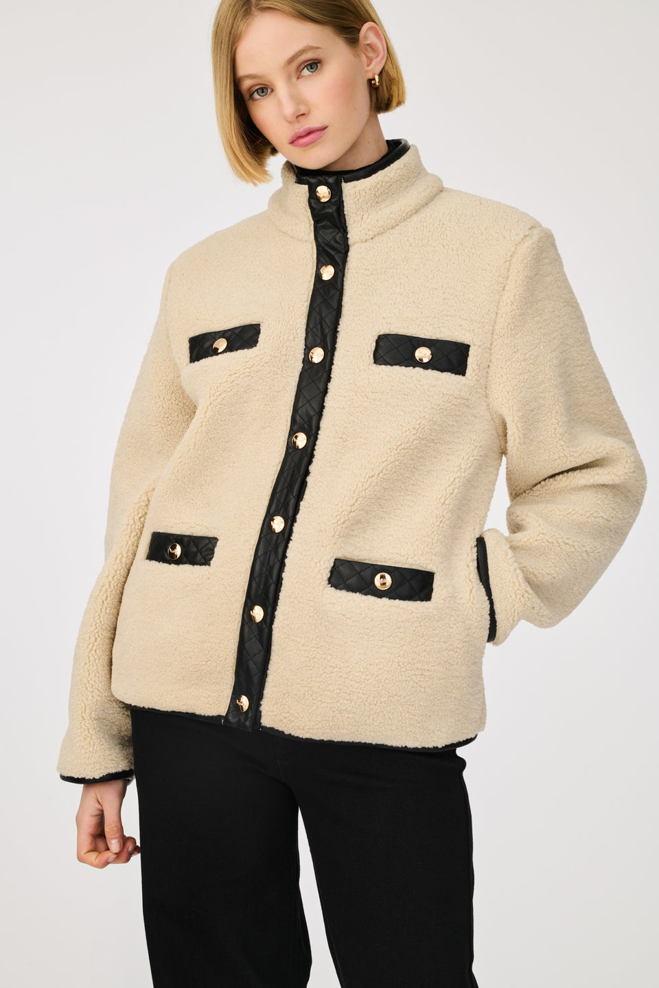 Blouson bi-matière