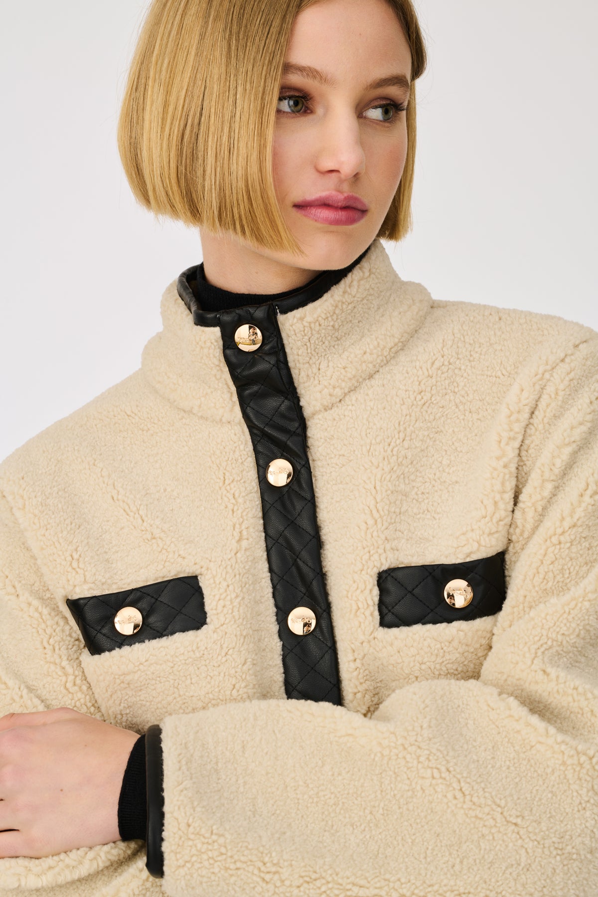 Blouson bi-matière