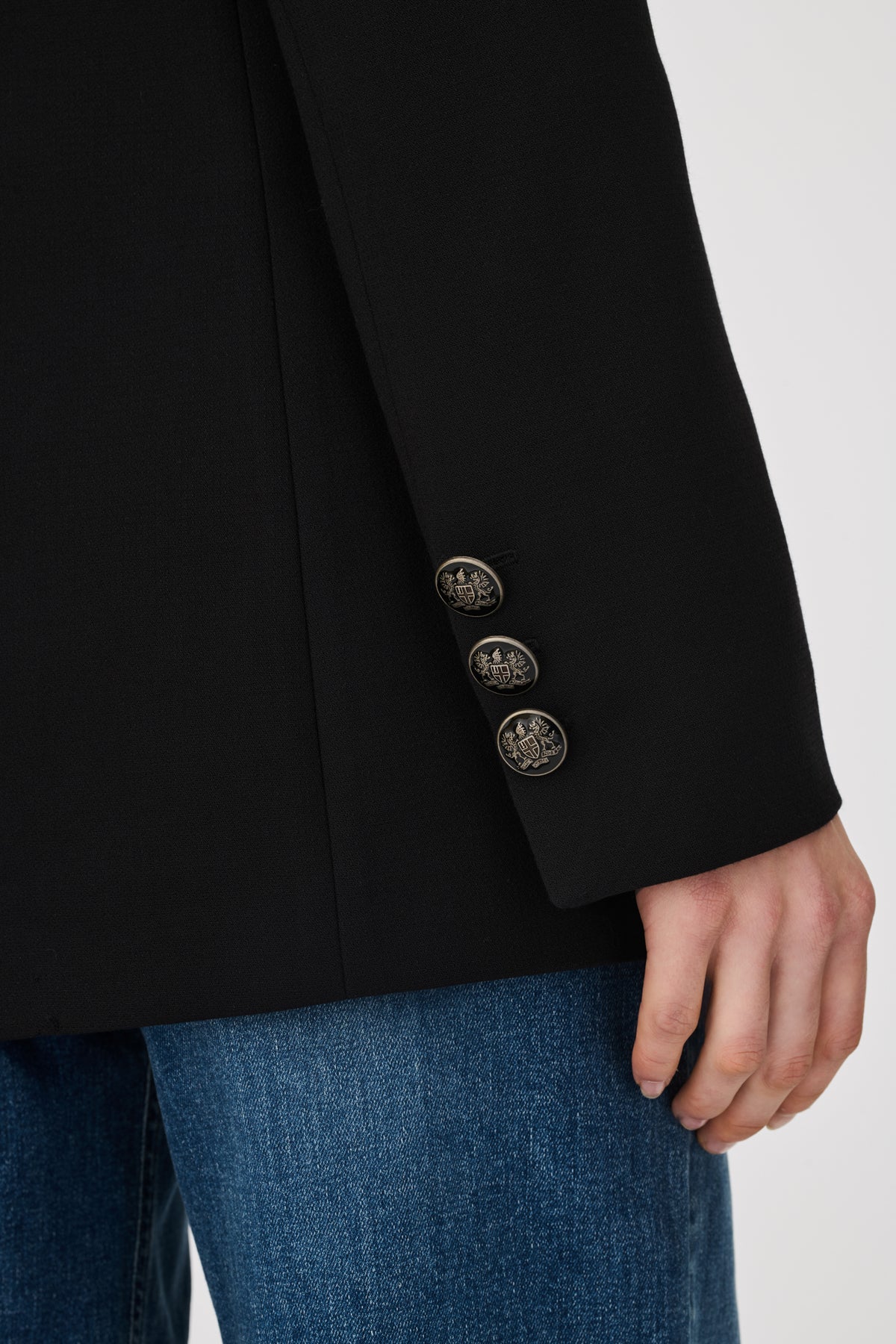 Blazer en microfibre noir