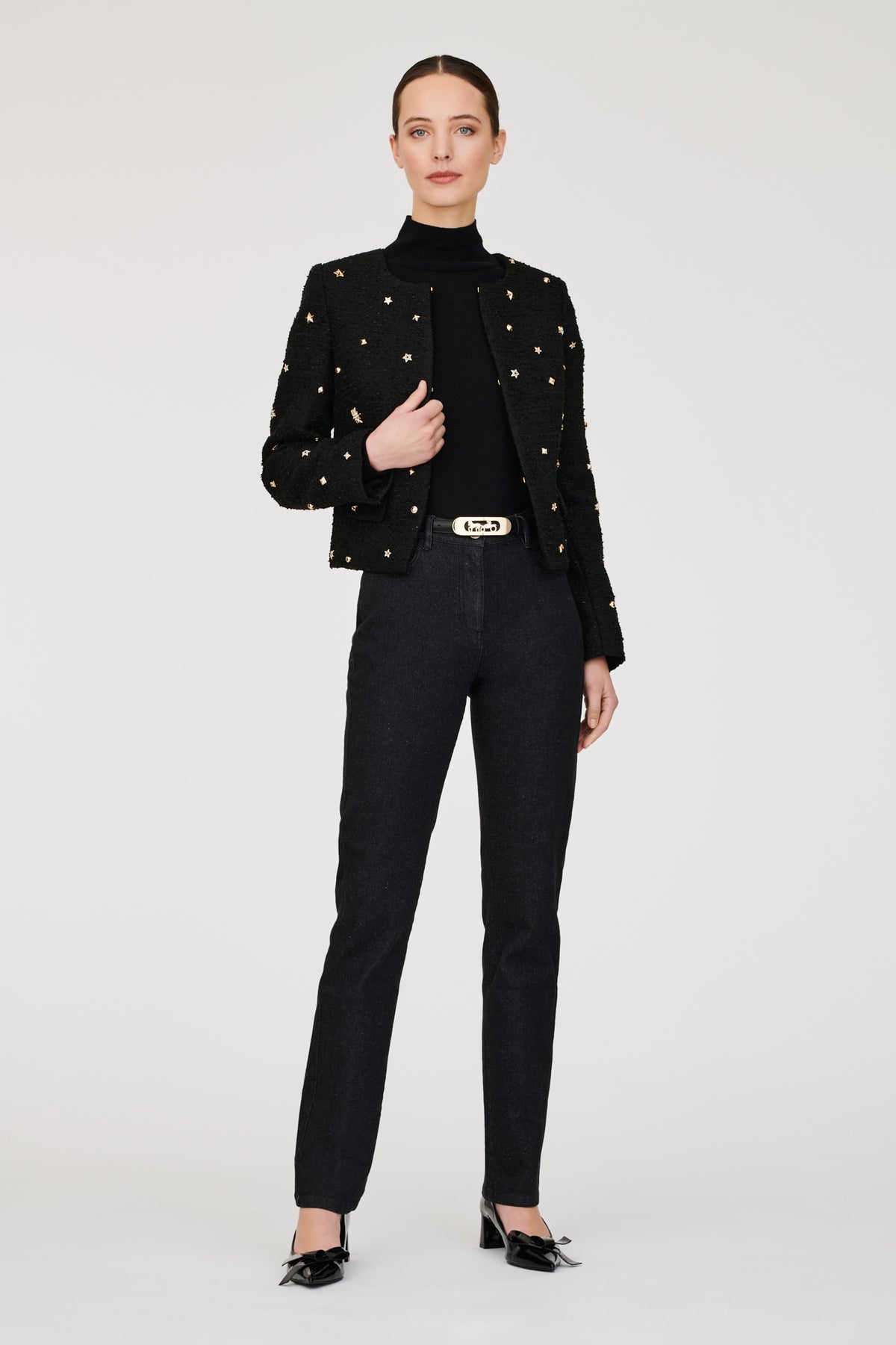 Veste en tweed bijou