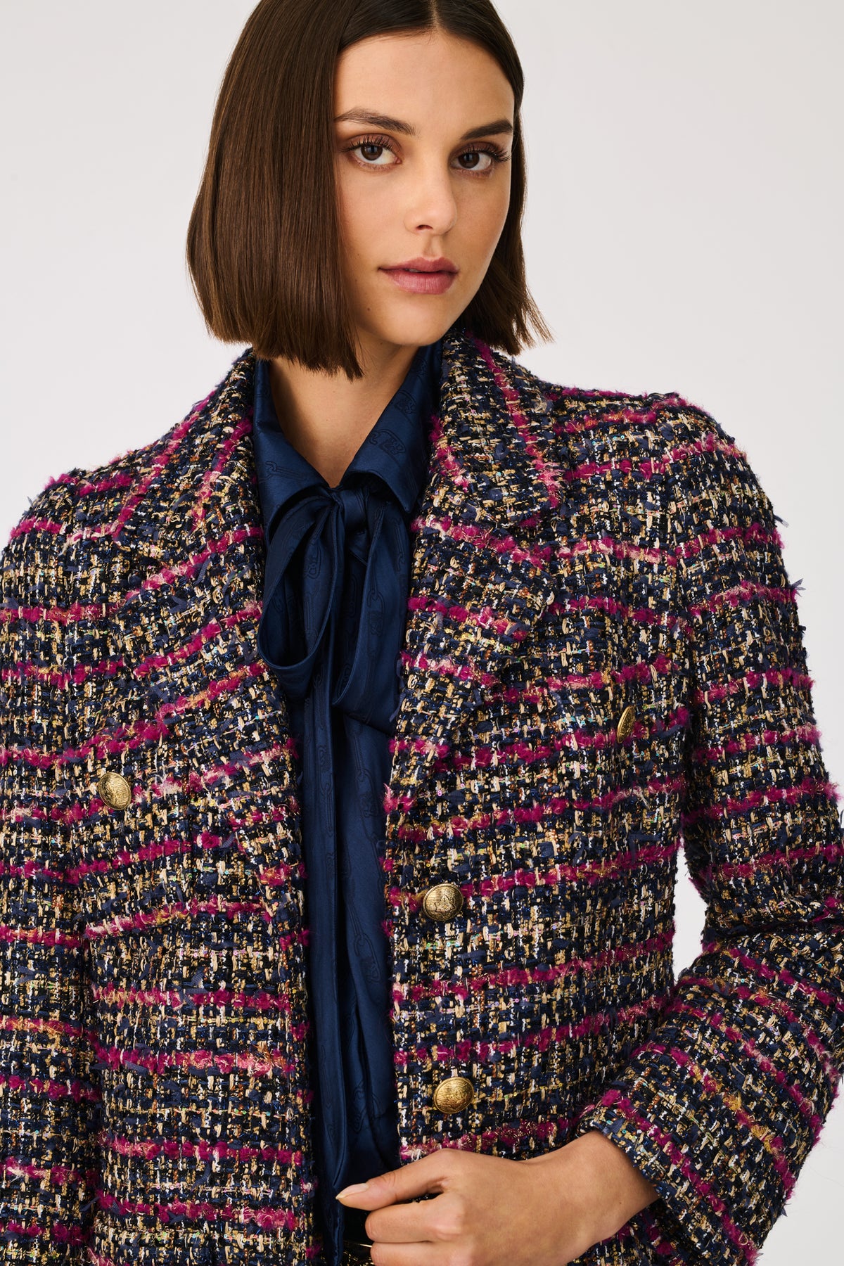Pardessus en tweed multico