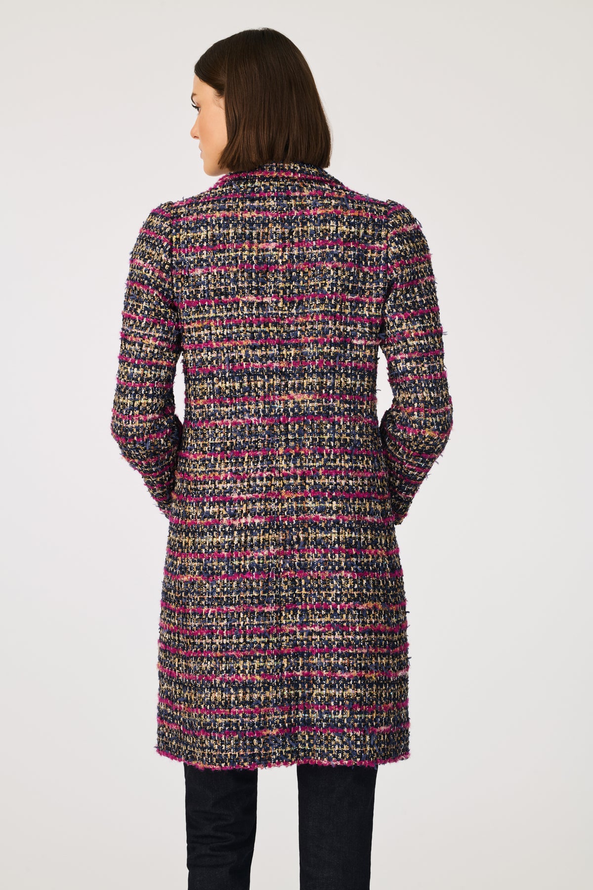 Pardessus en tweed multico