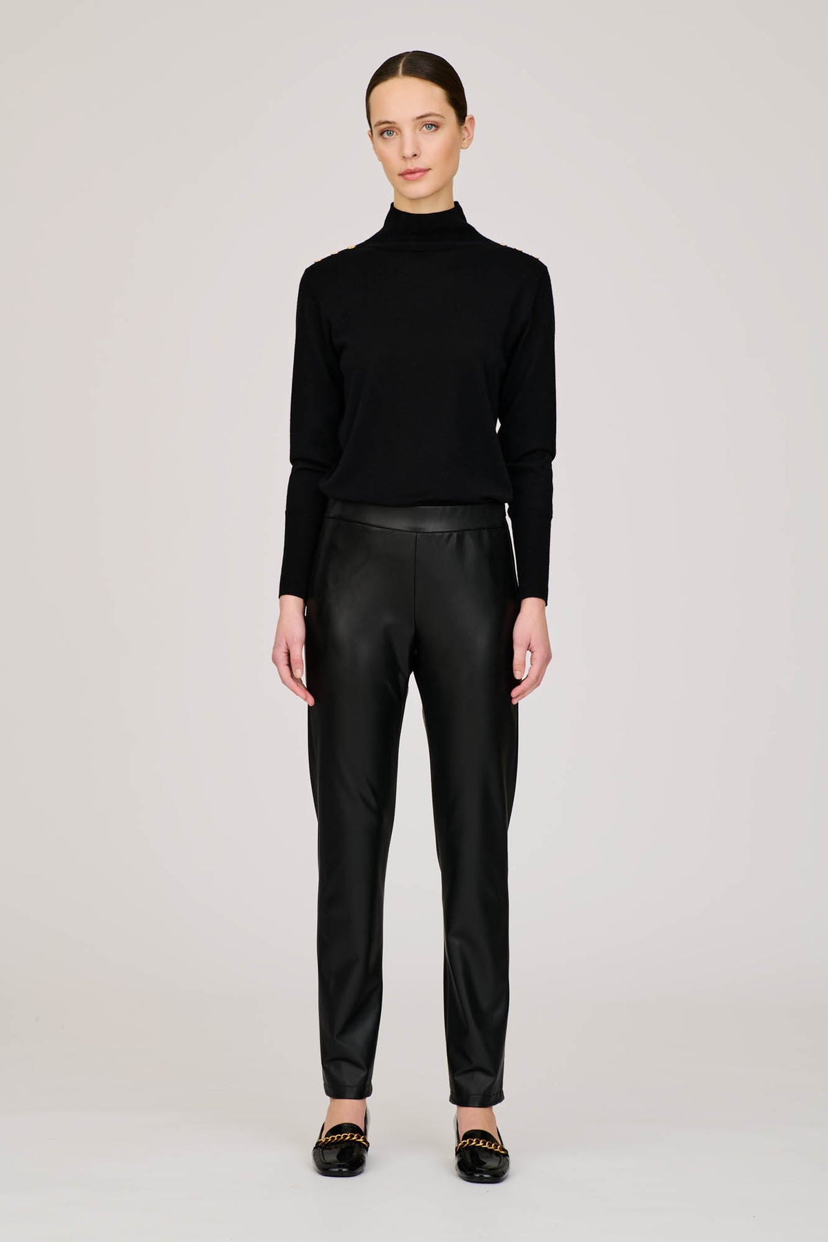 Legging en cuir vegan