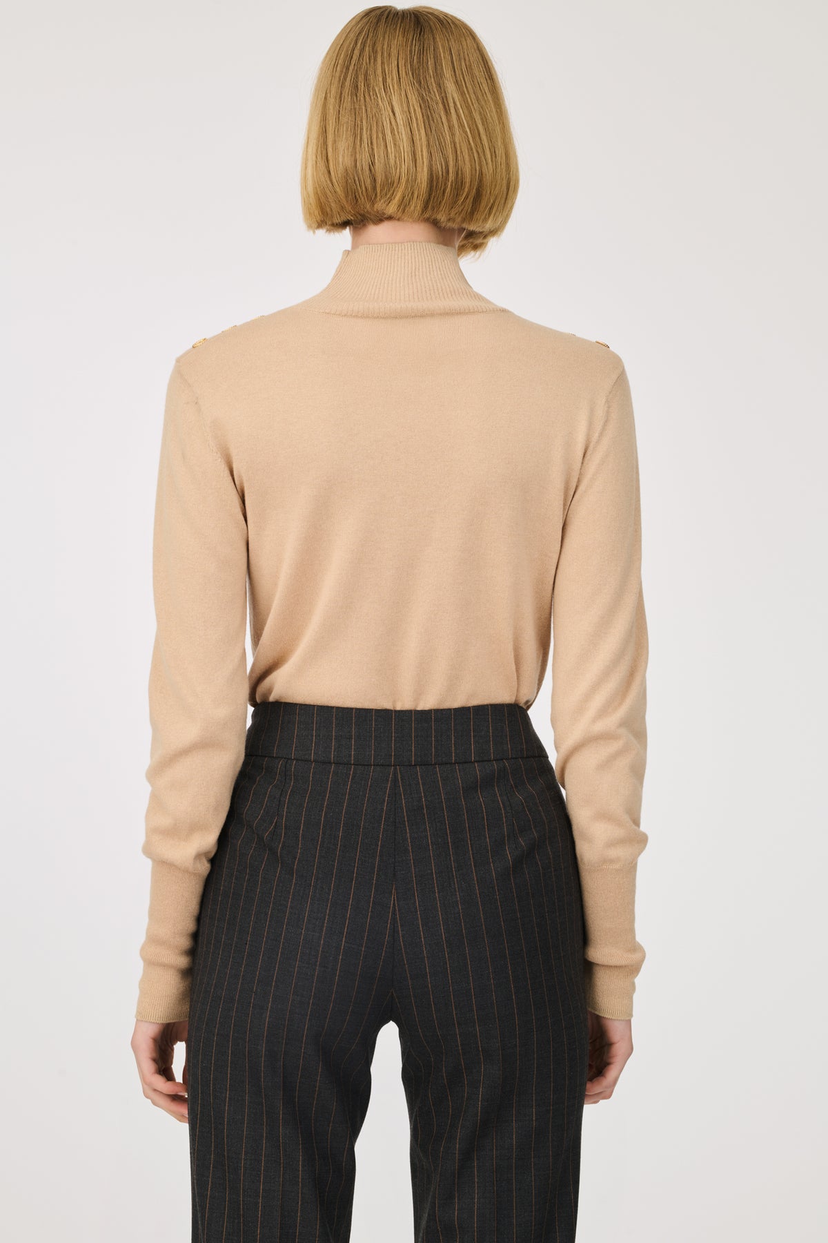 Pantalon pont cigarette à rayures tennis