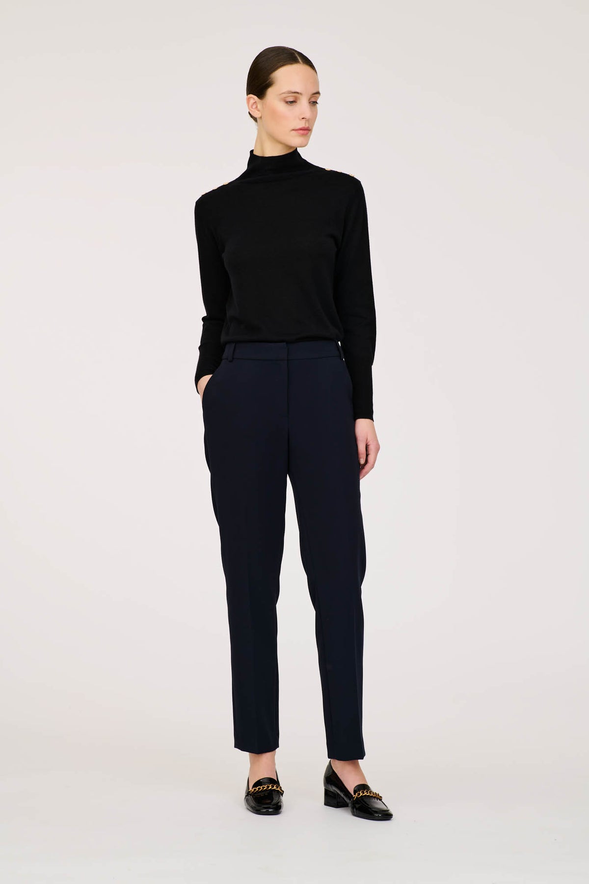 Microfibre cigarette trousers