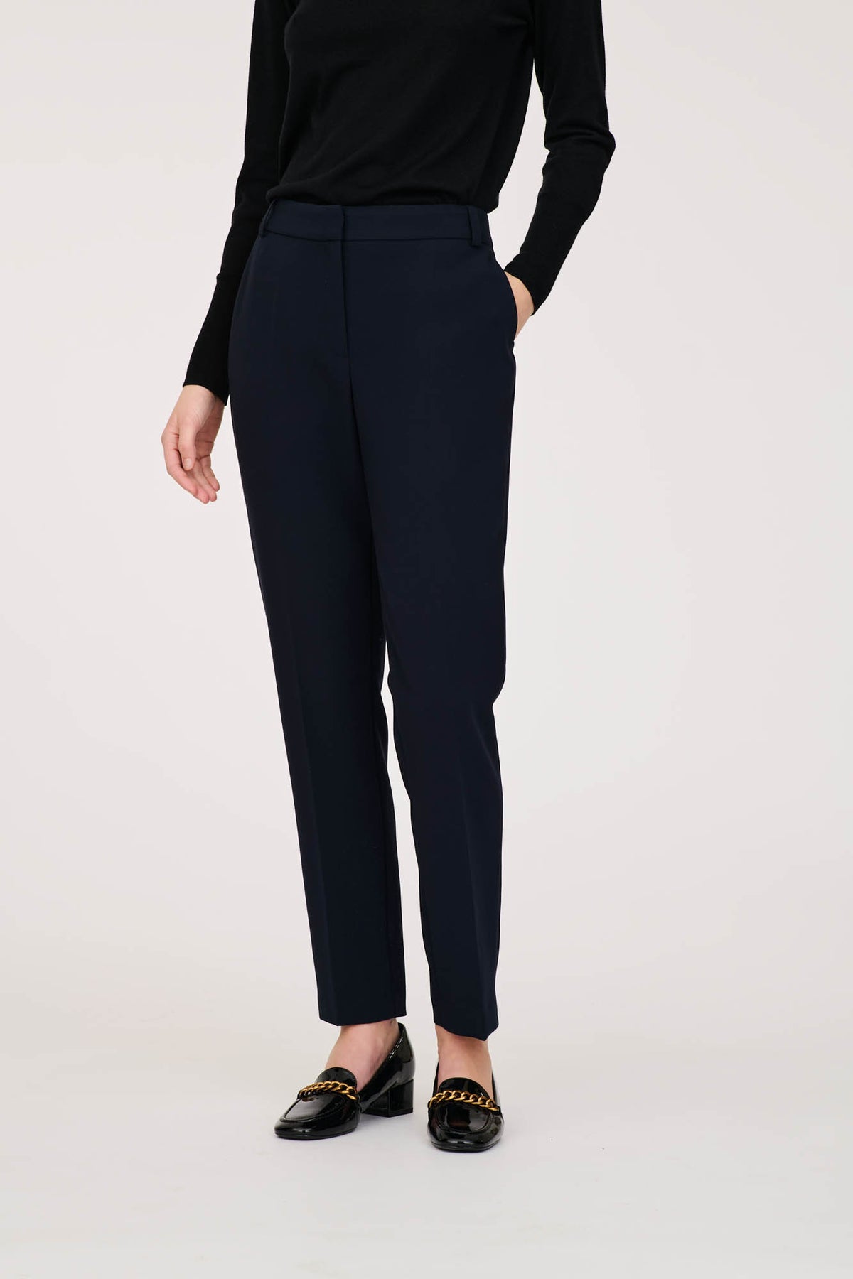Microfibre cigarette trousers