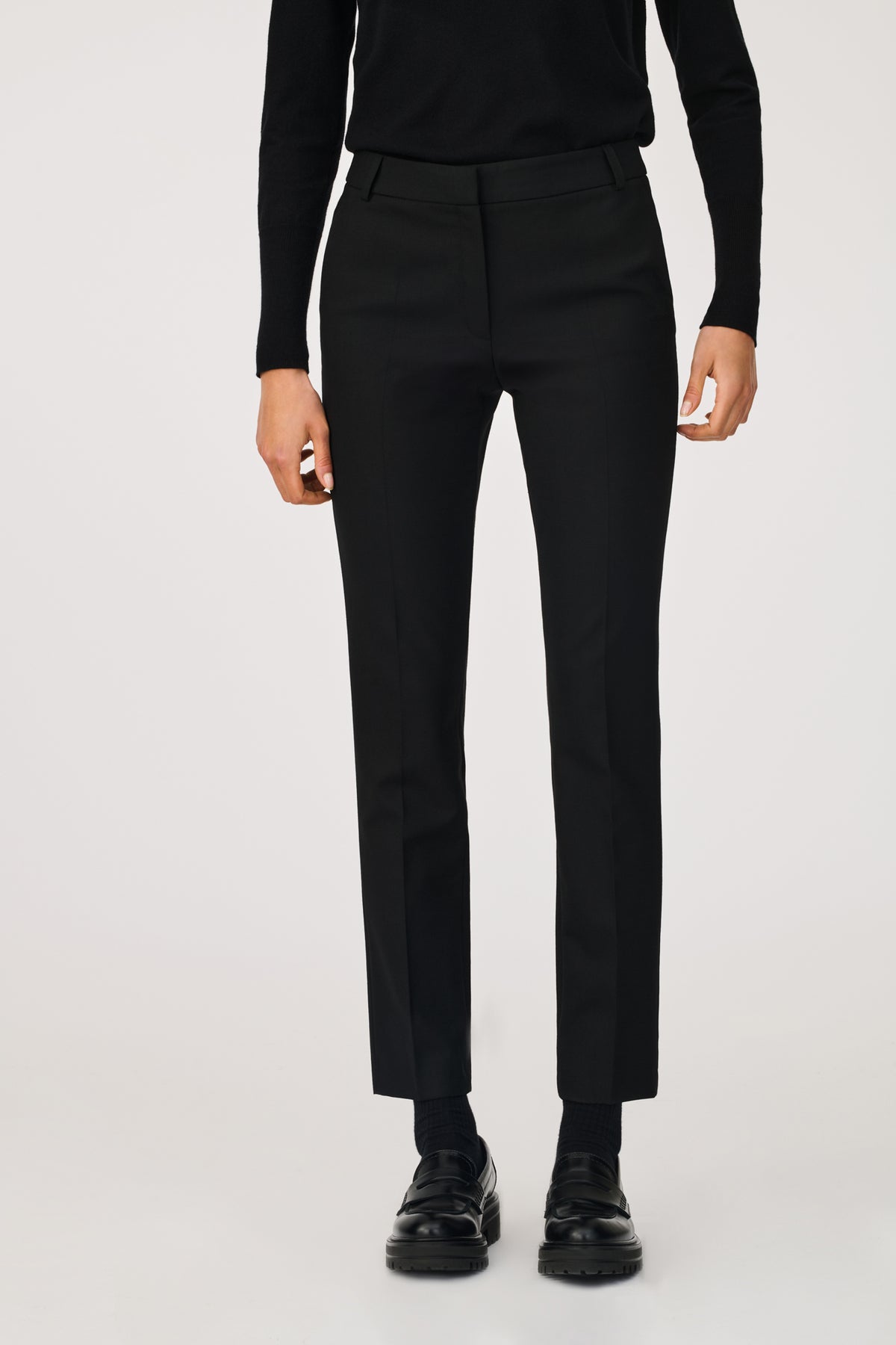 Microfibre cigarette trousers
