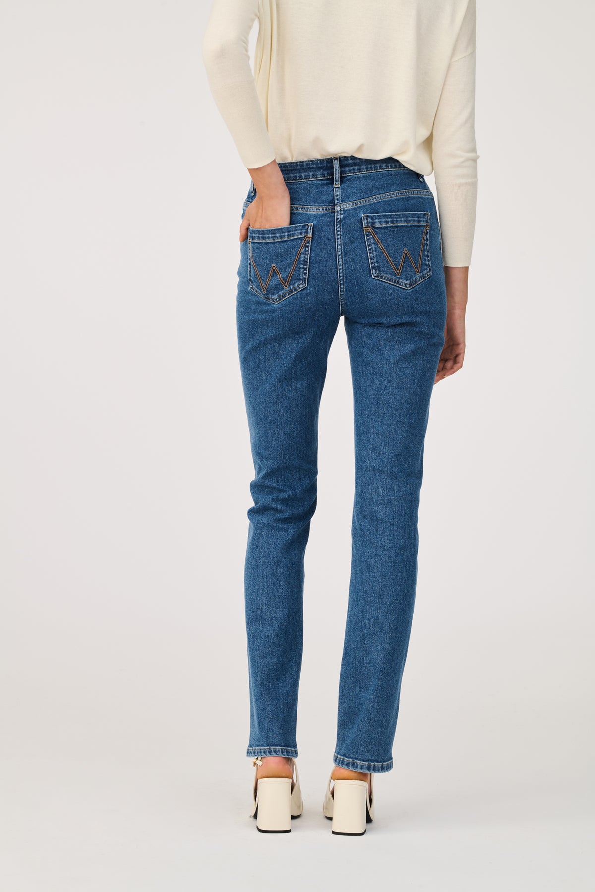 Straight-leg jeans 