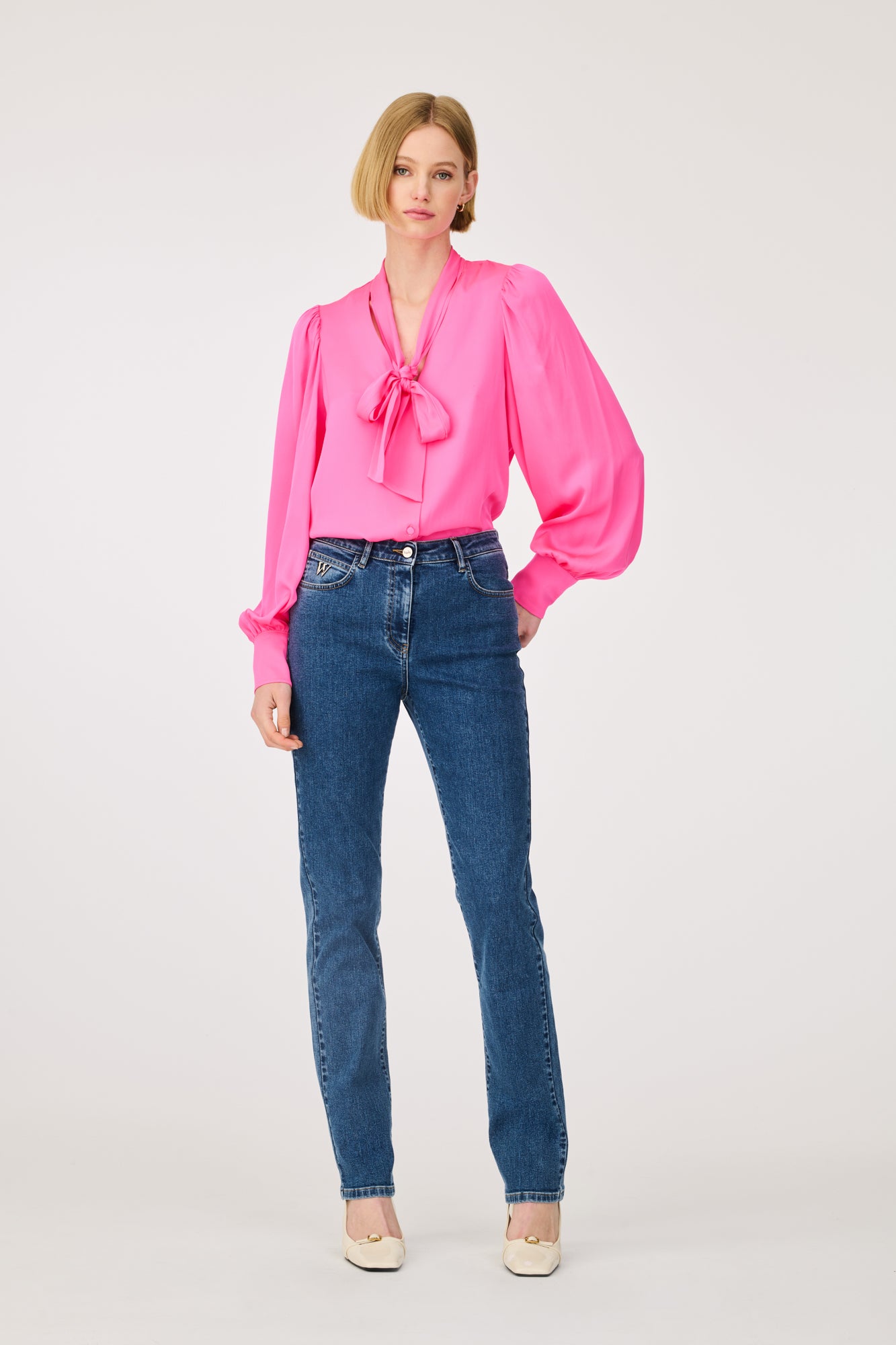 Pussy bow shirt