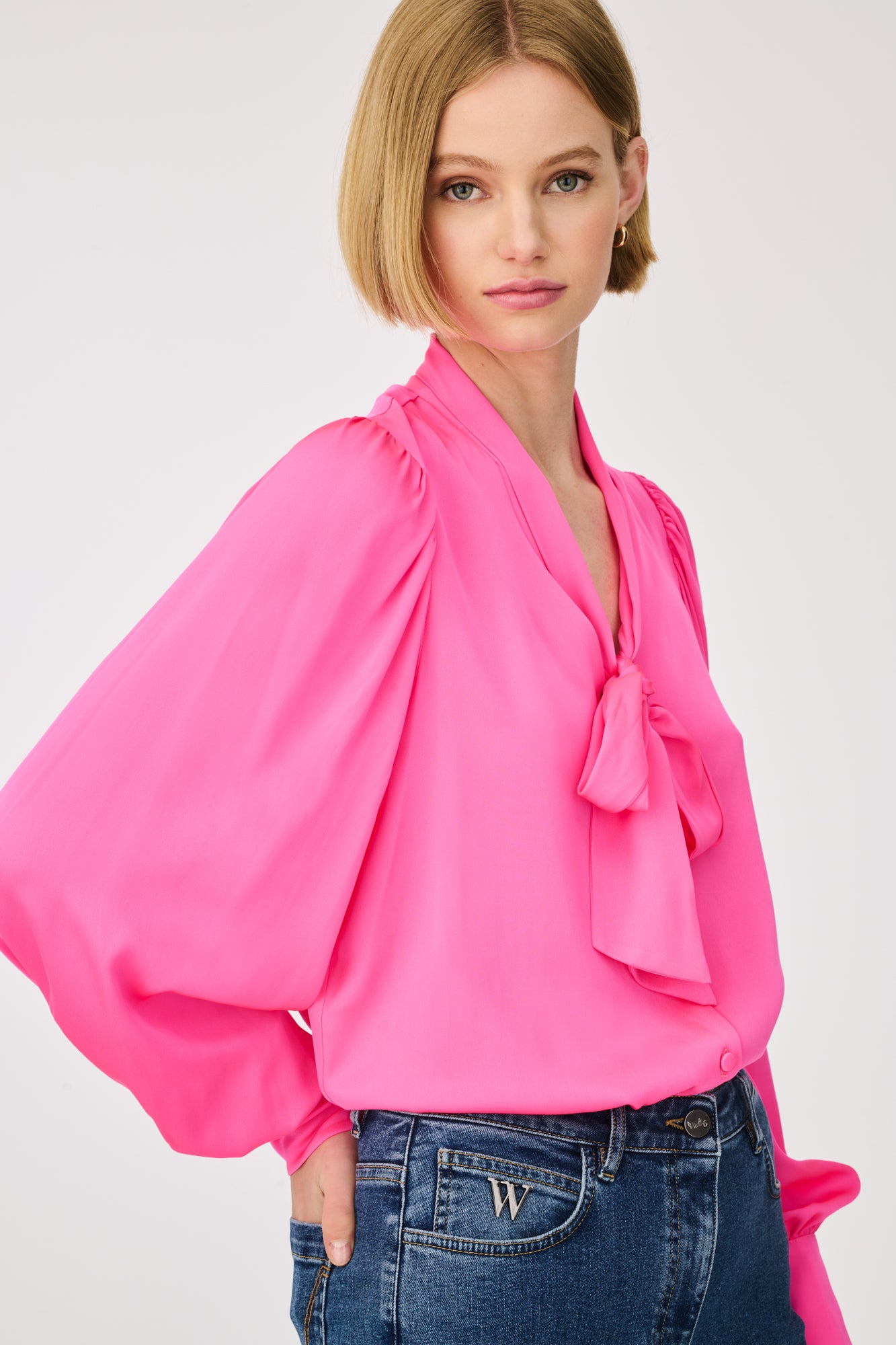 Pussy bow shirt