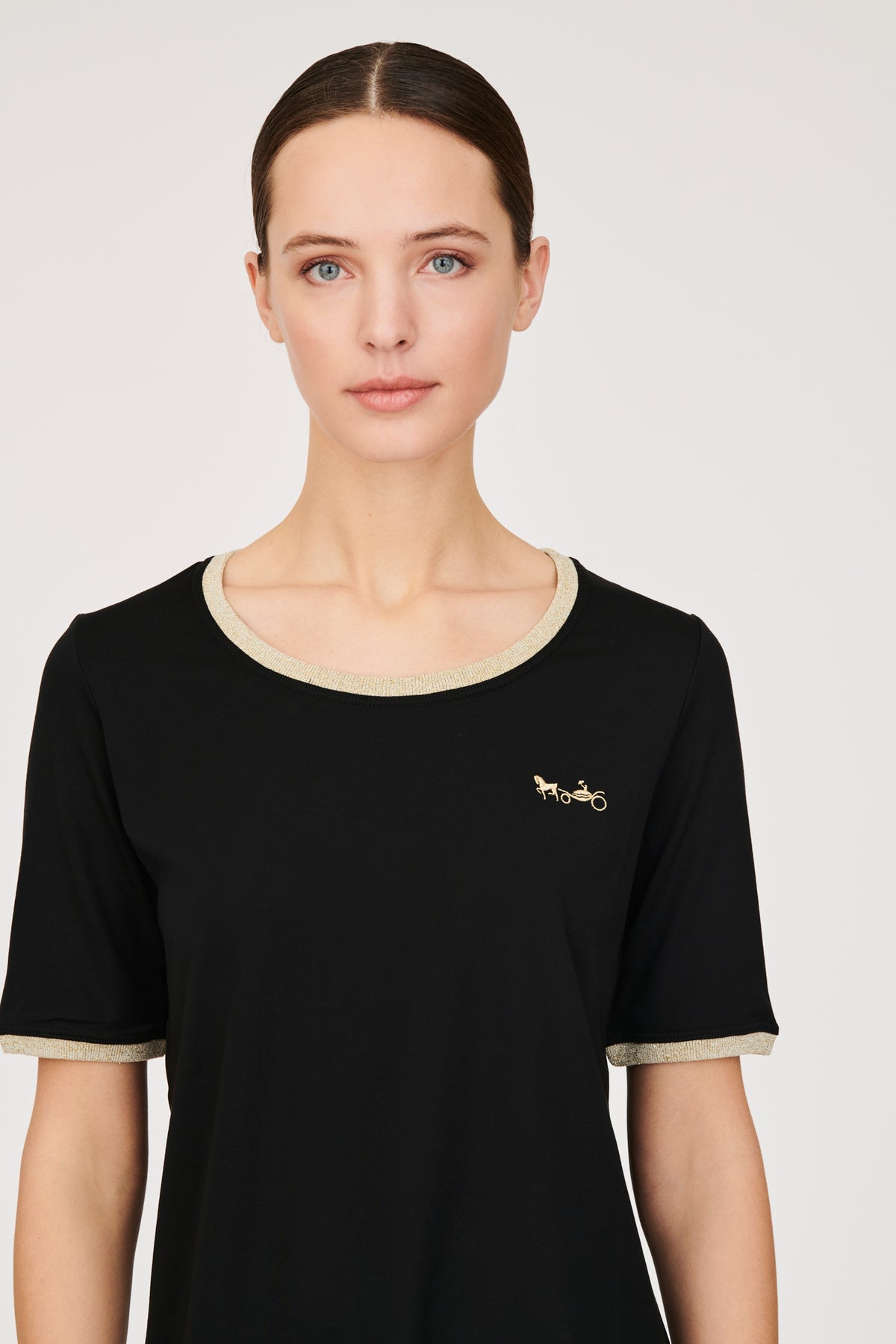 T-shirt logo bicolore
