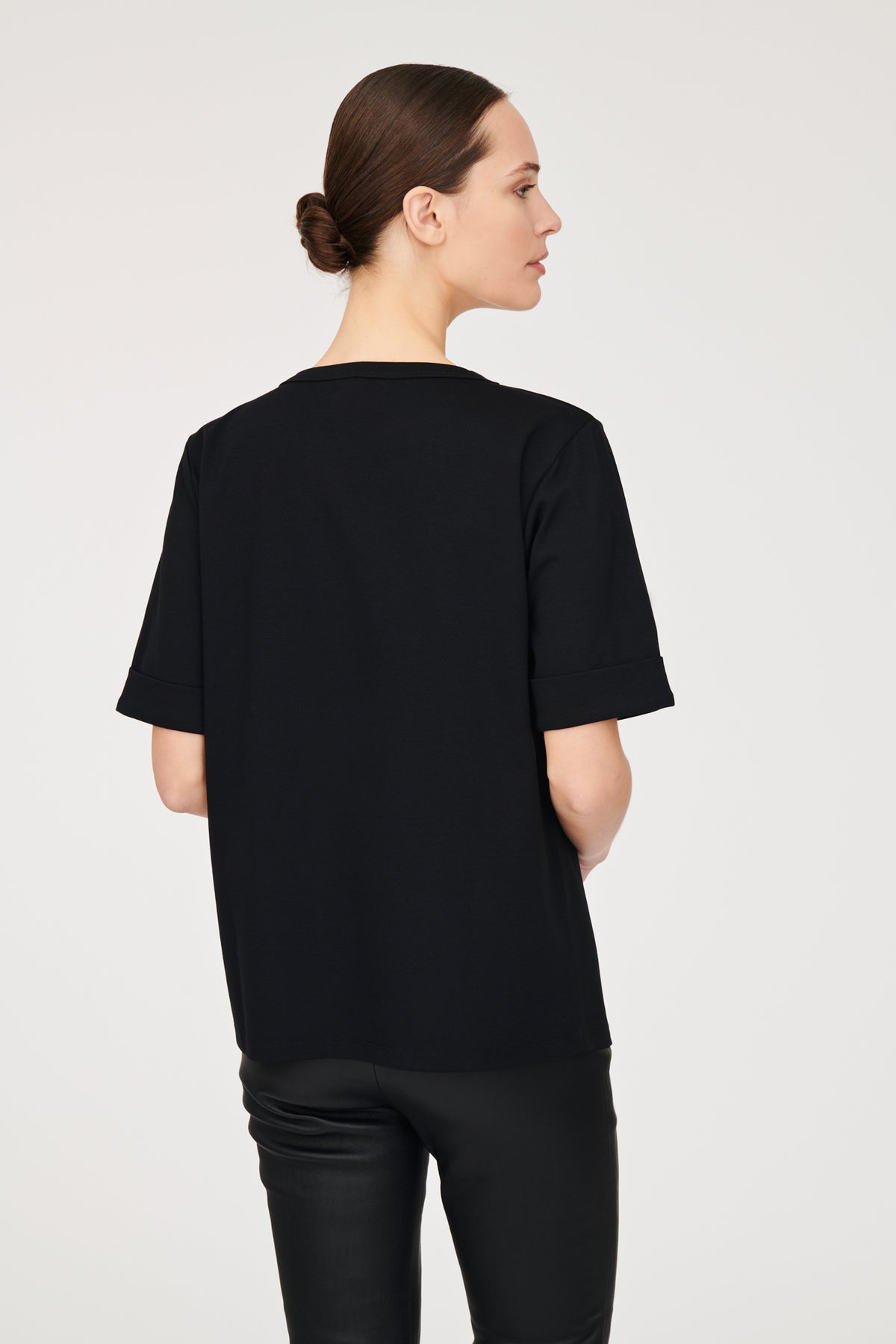 T-shirt à rayures multico en strass and stud