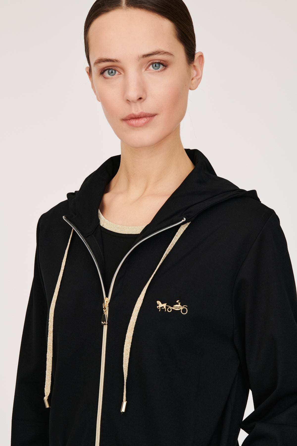 Sweat-shirt capuche zippée