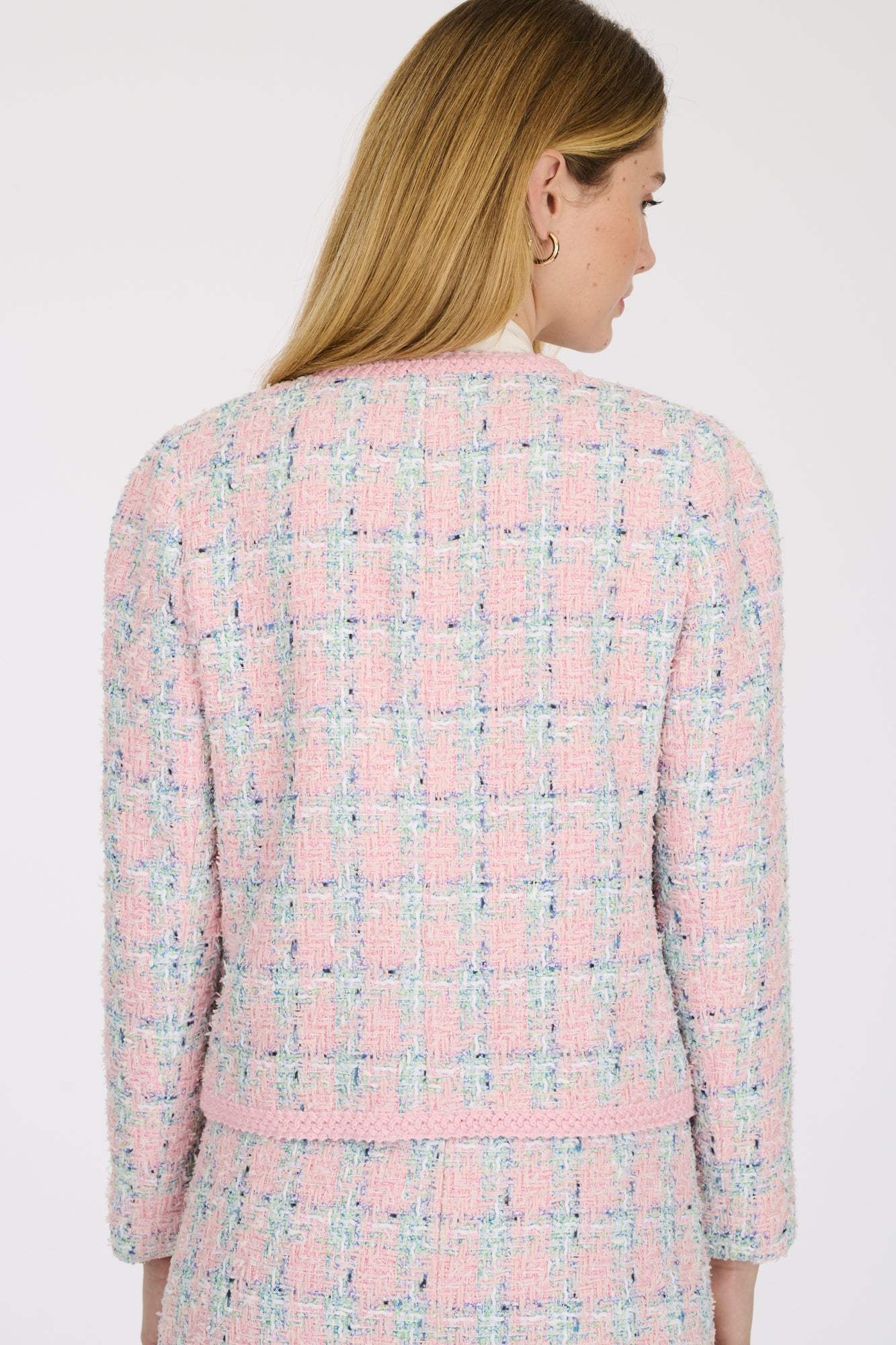 Checked tweed jacket