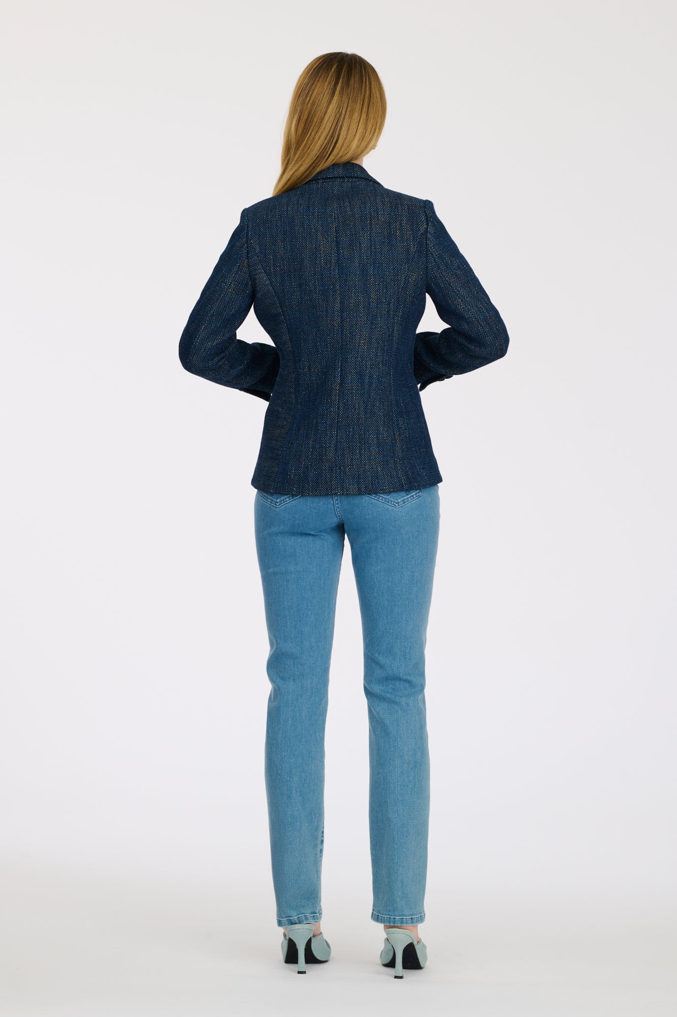 Tweed jean blazer