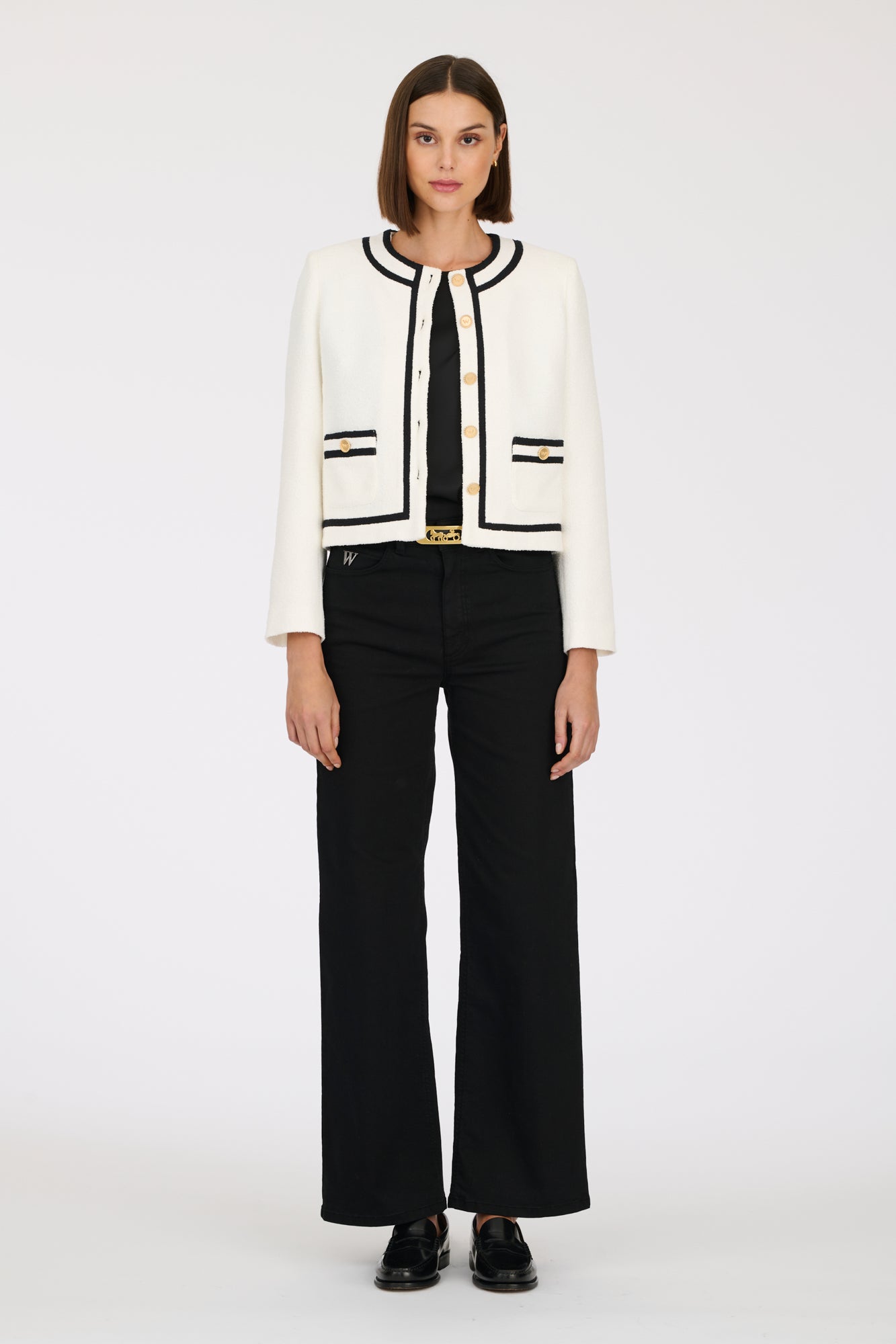 Boucle fabric jacket