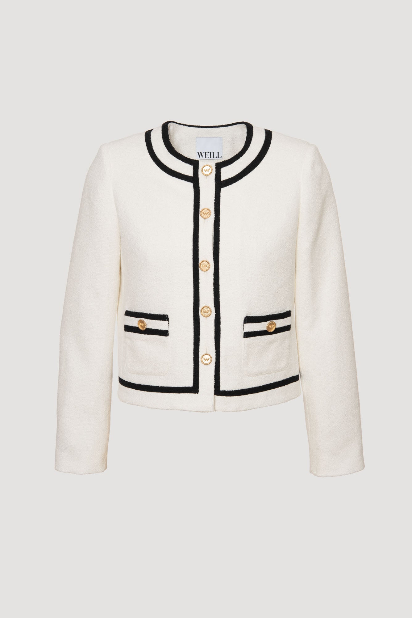 Boucle fabric jacket