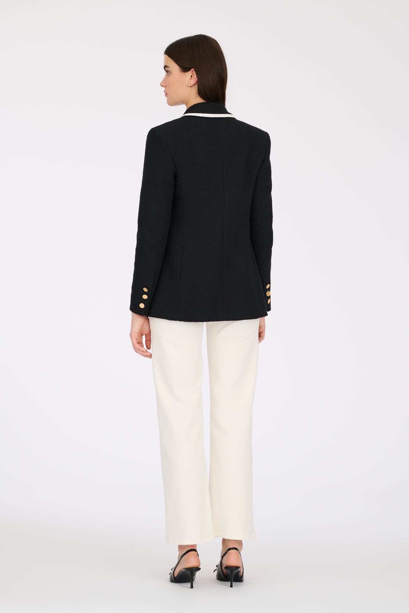 Boucle fabric blazer