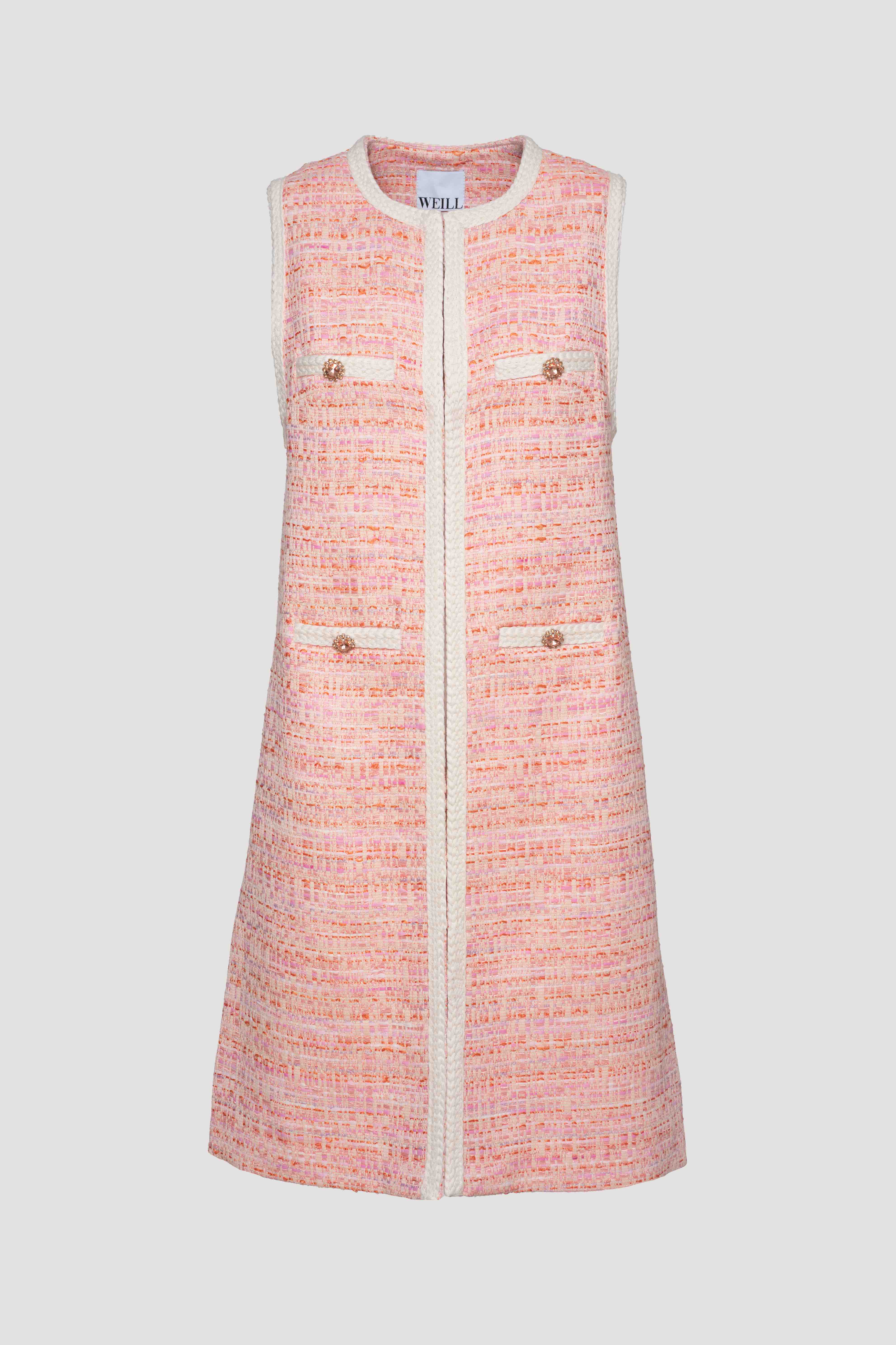 Long fancy tweed jacket