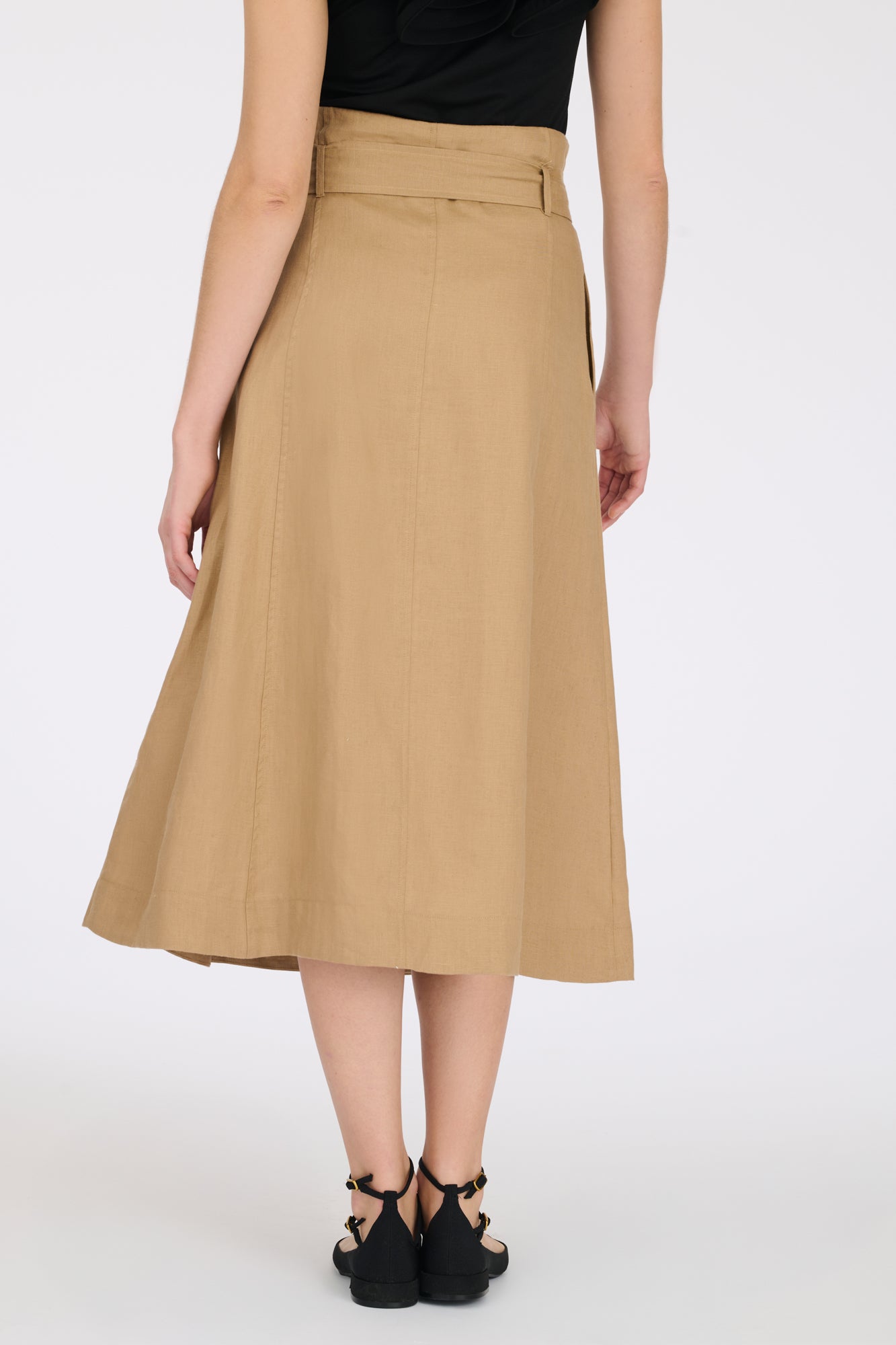 Long linen skirt