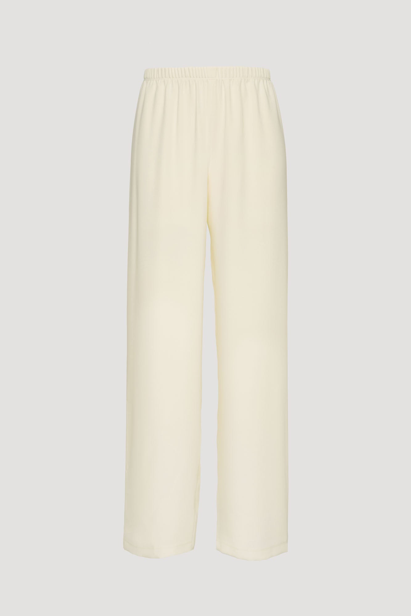 Wide-leg elasticated trousers